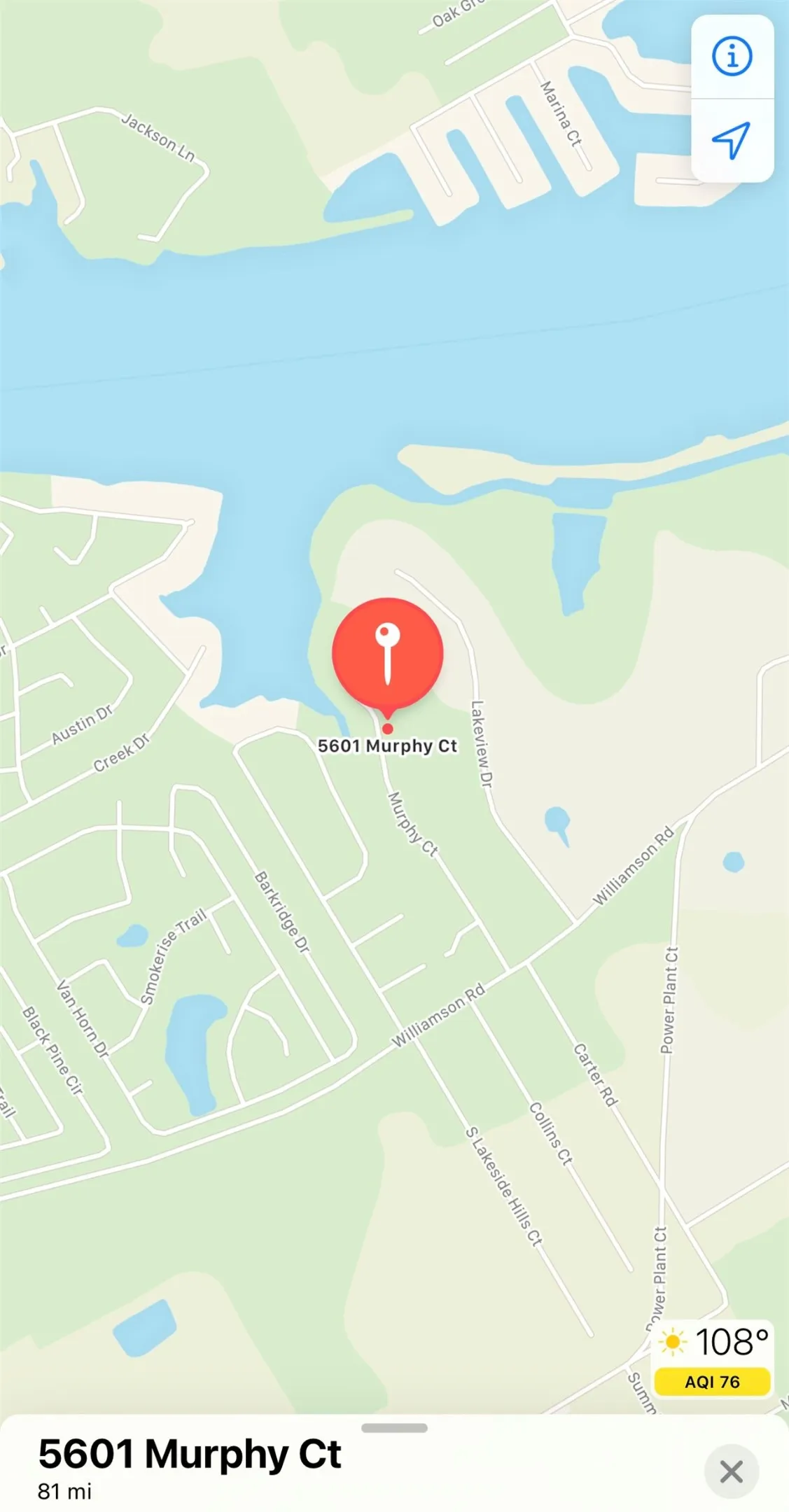 Location Map. Pinpointing the geographic coordinates of the property