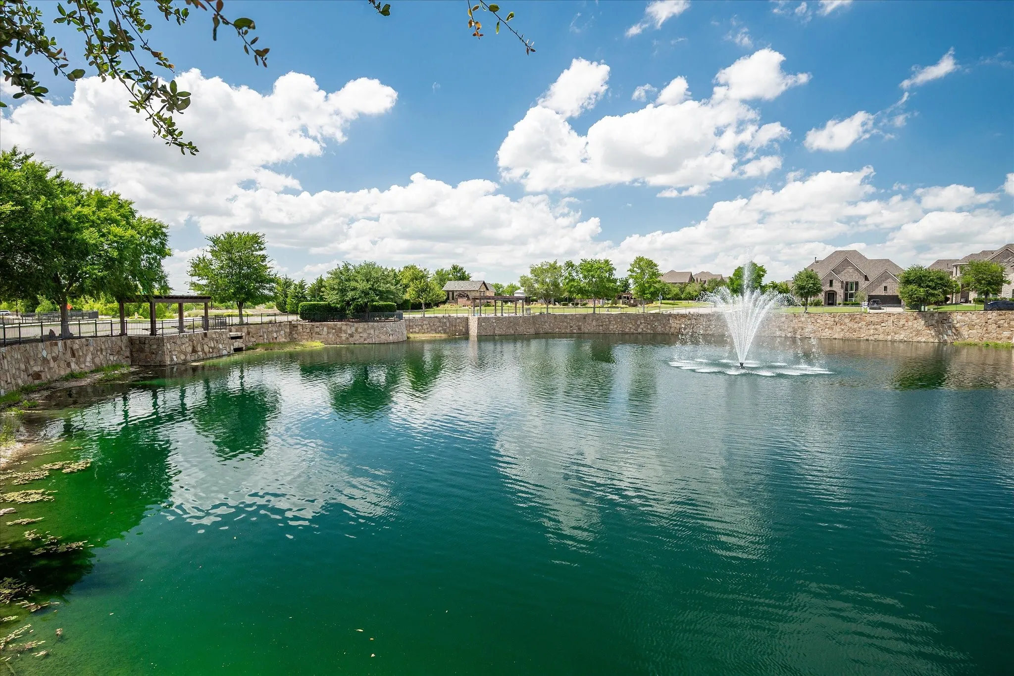 Pond with Fountain