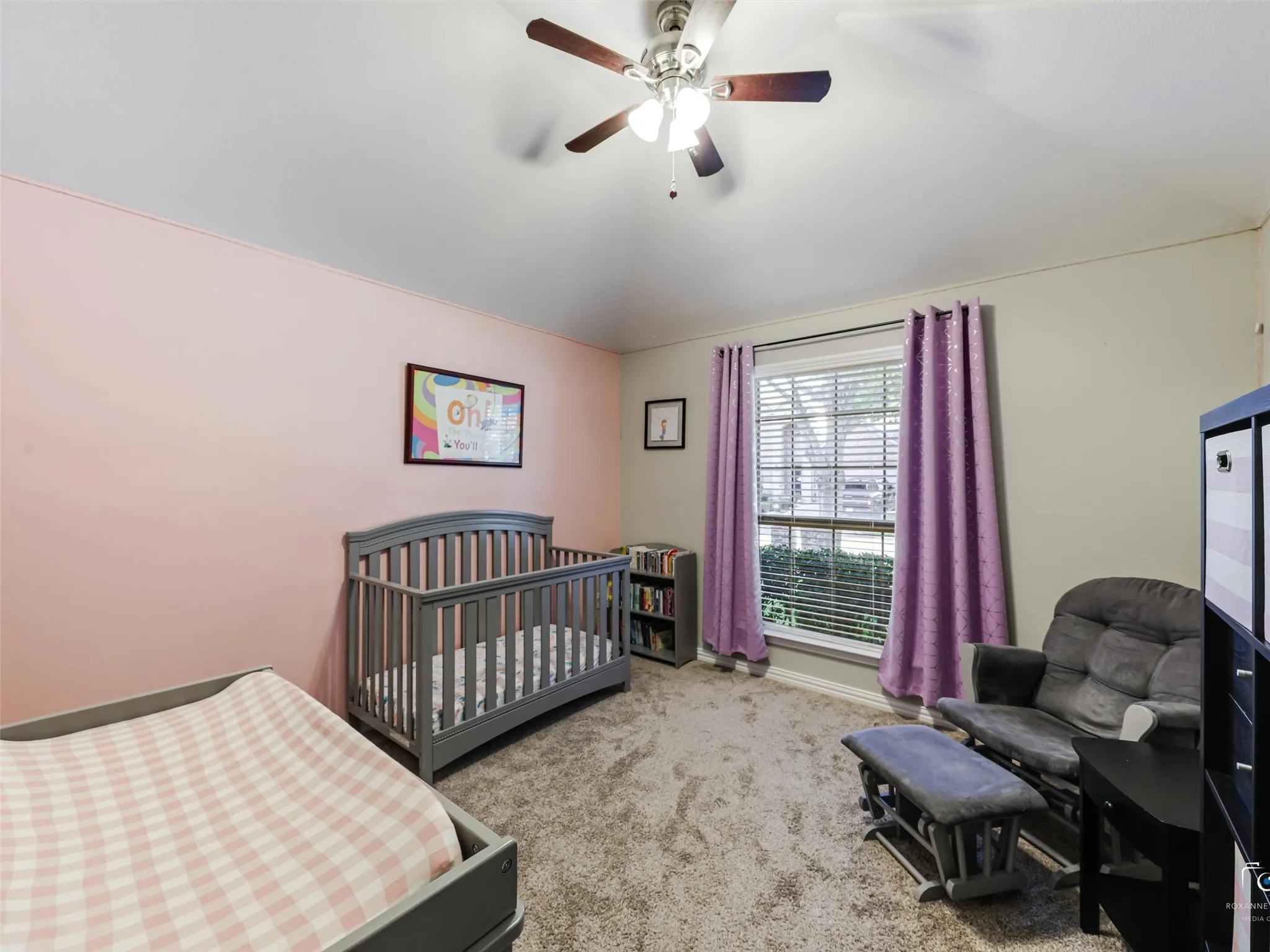 Bedroom facing the street.
