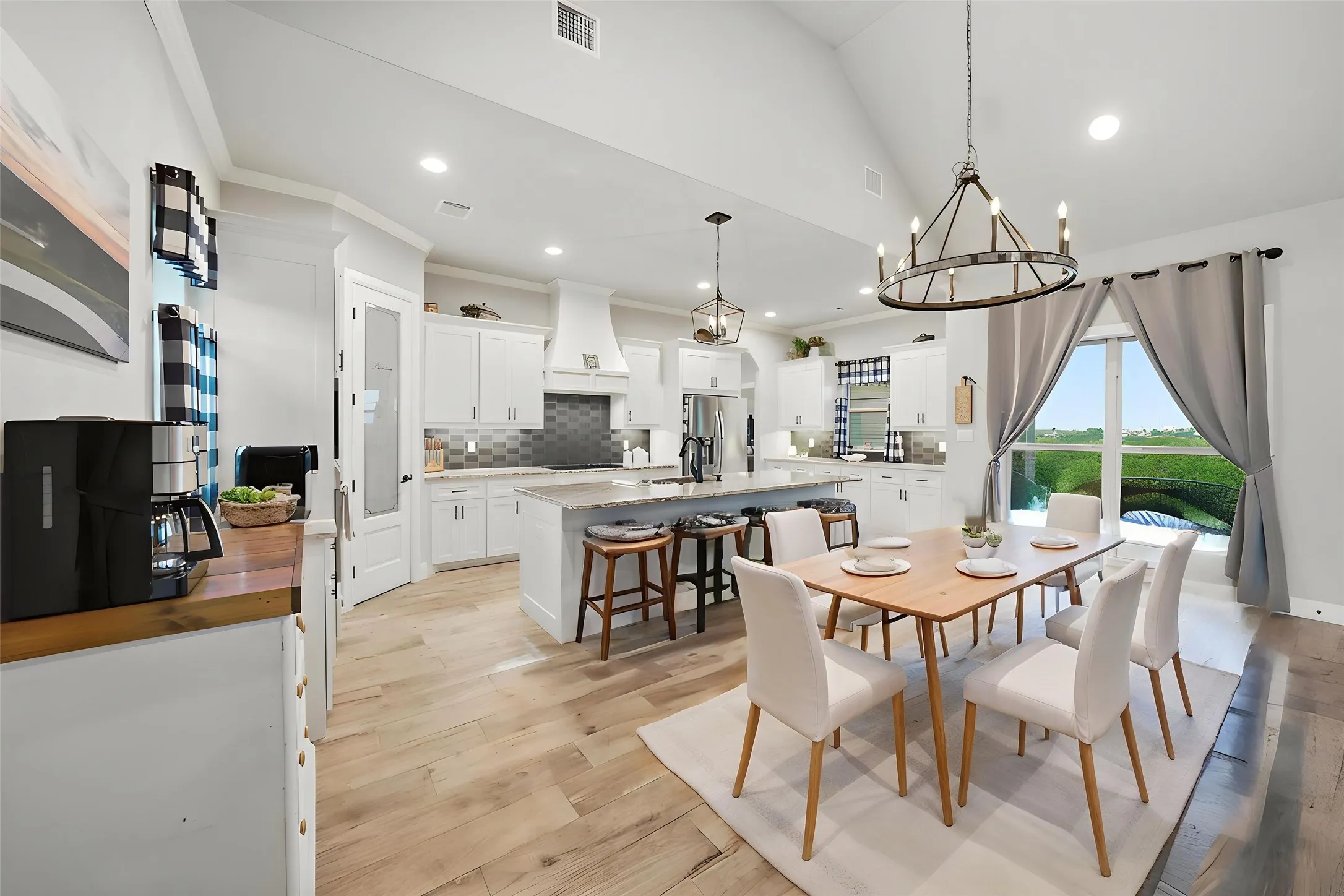 Bright and open kitchen area, with tons of space and natural light, AI staged for visual purposes
