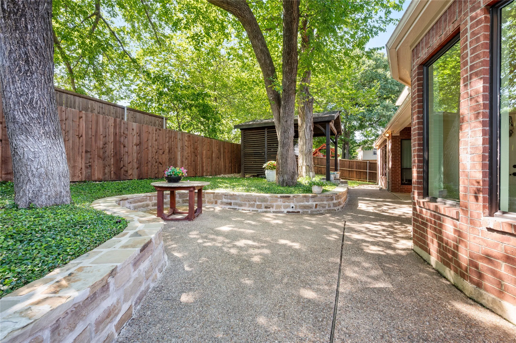 Large Backyard Patio.
