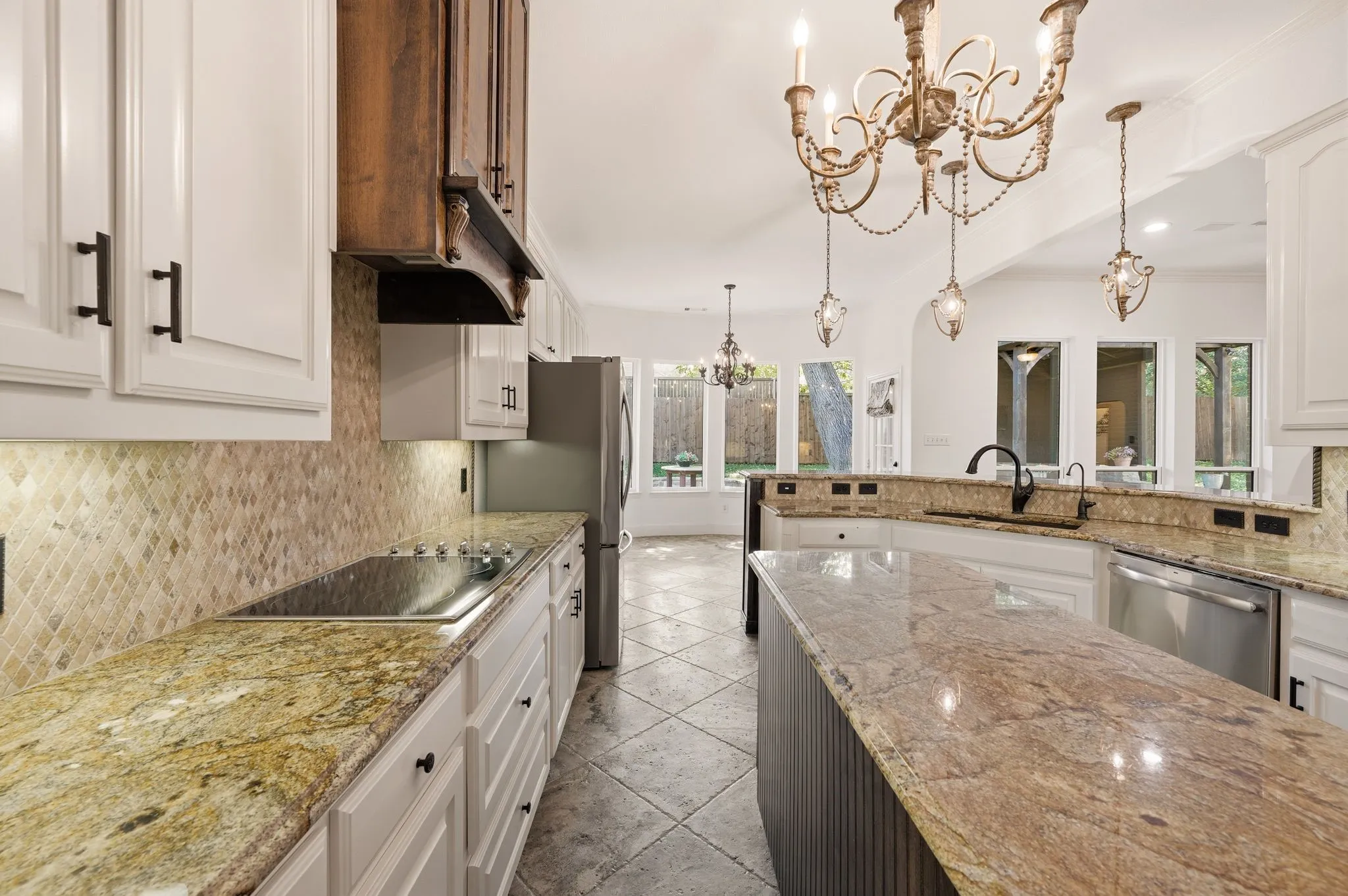 Kitchen with an Abundance of Cabinets.