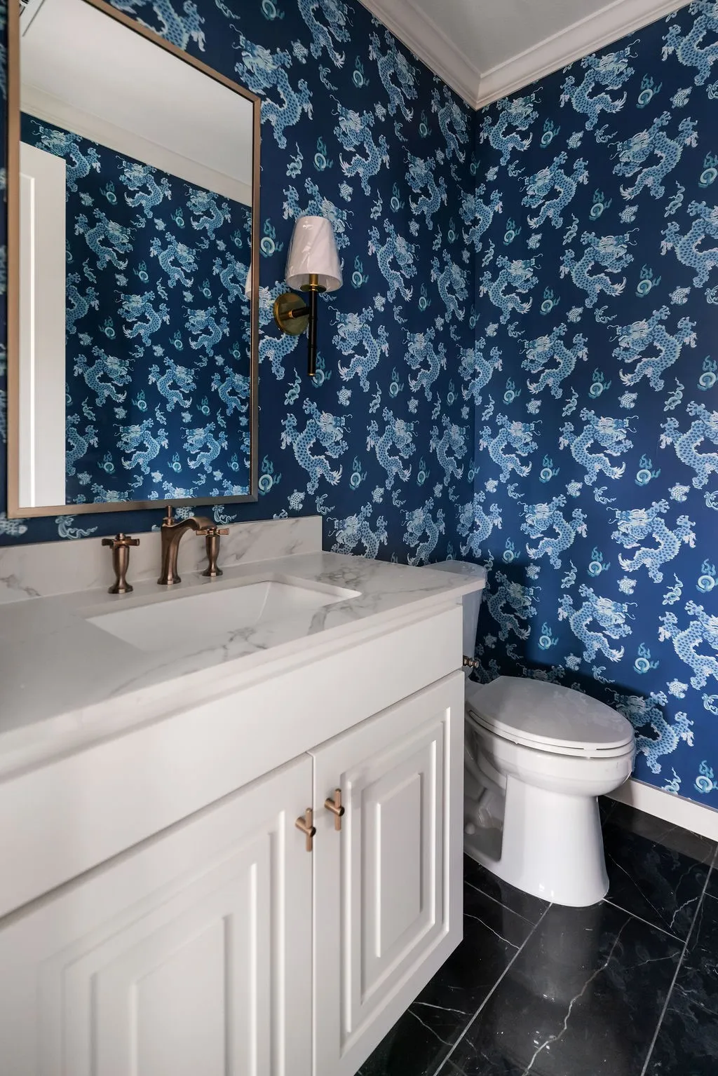 Upstairs powder bathroom