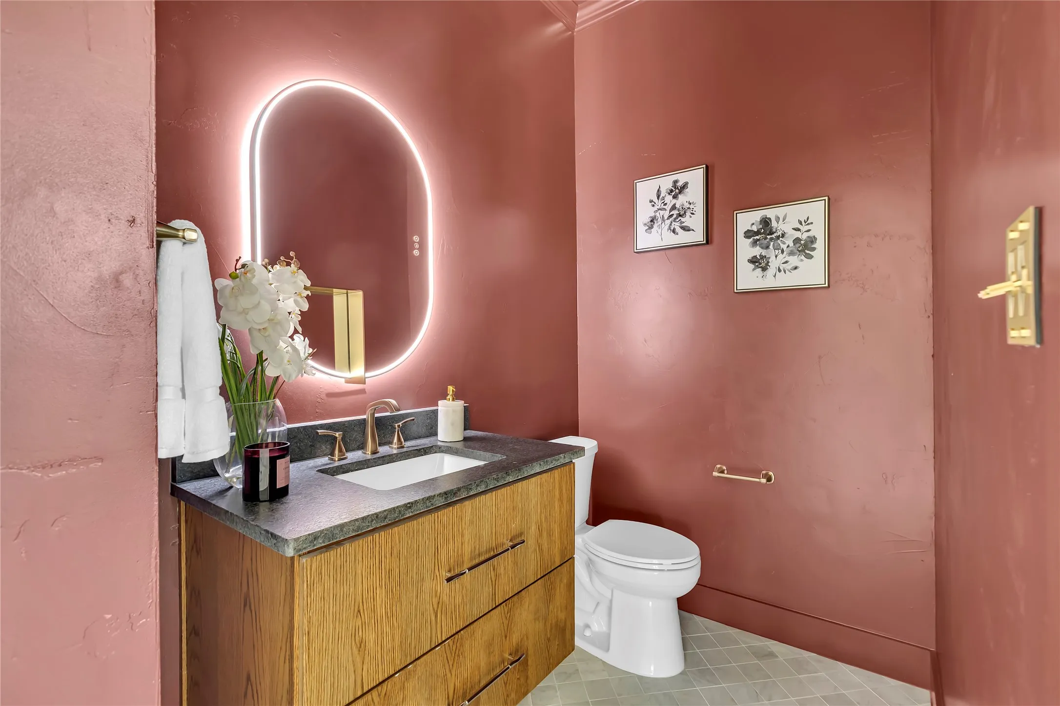 Downstairs powder bath