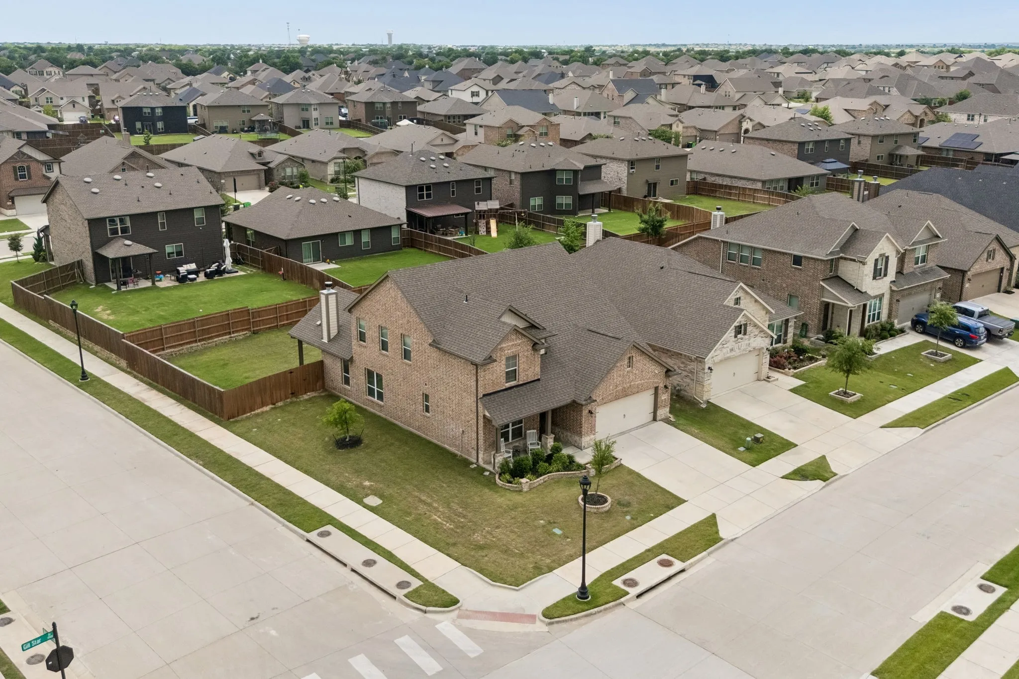 Premium Corner Lot - Aerial View