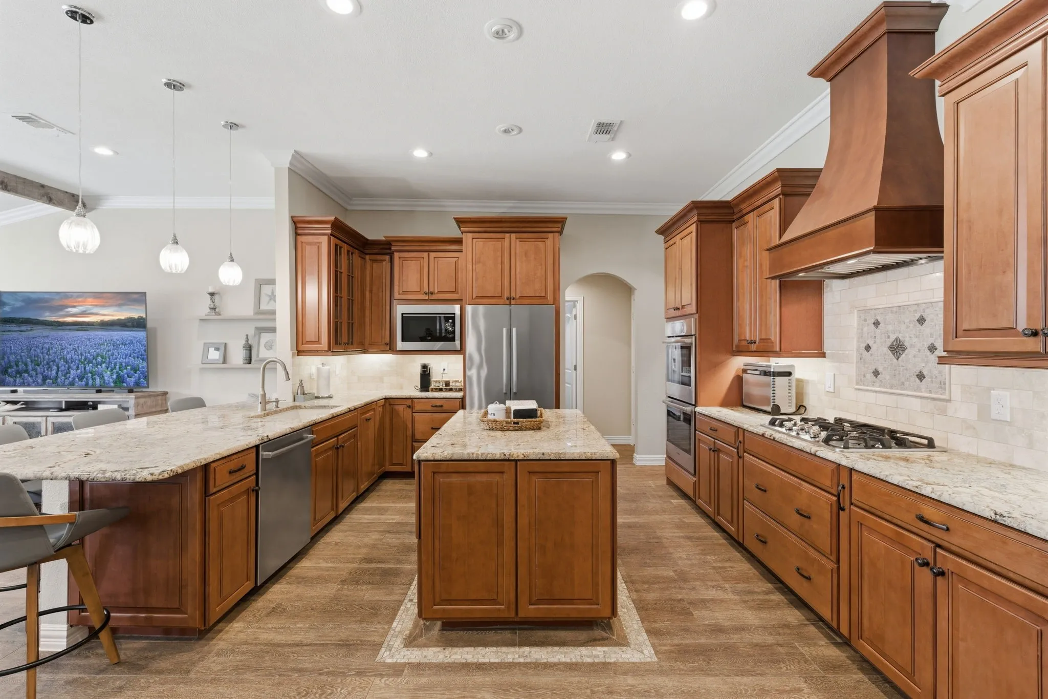 large open kitchen