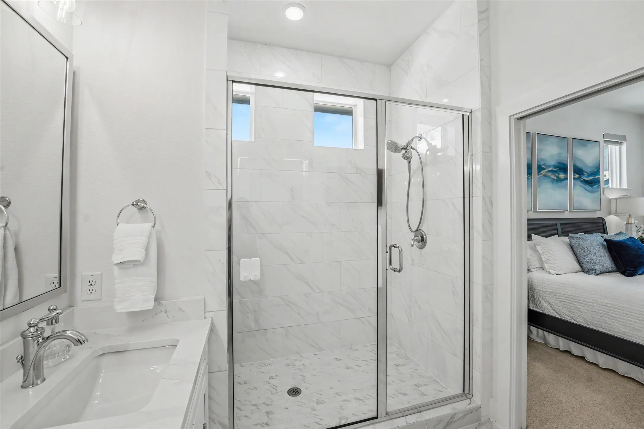 Oversized Primary Suite Shower
