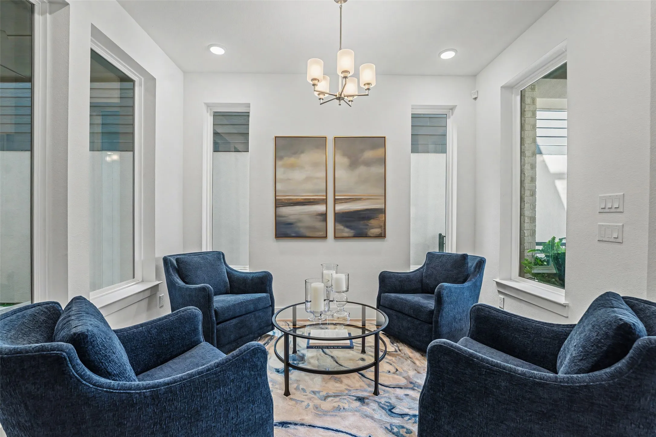 First Level Seating with ample Natural Light