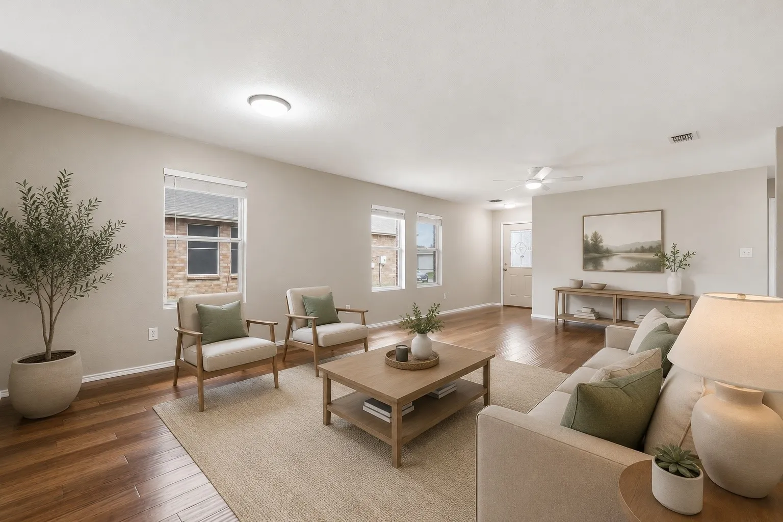 Living room *Virtually staged*