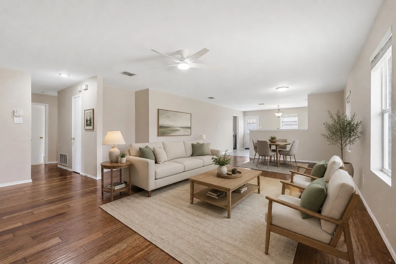 Living room *Virtually staged*