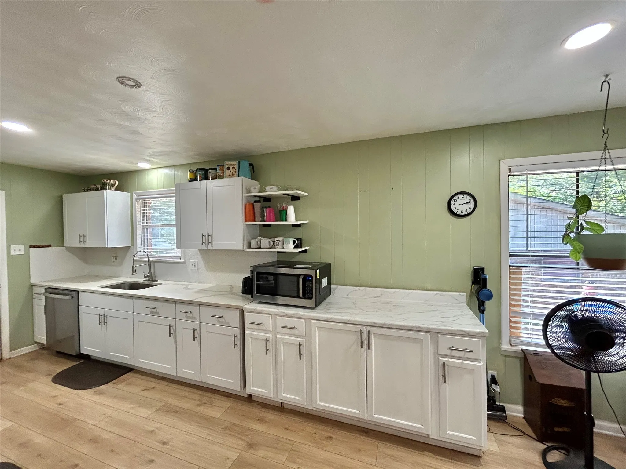 View From Dining Area to Kitchen and Garage