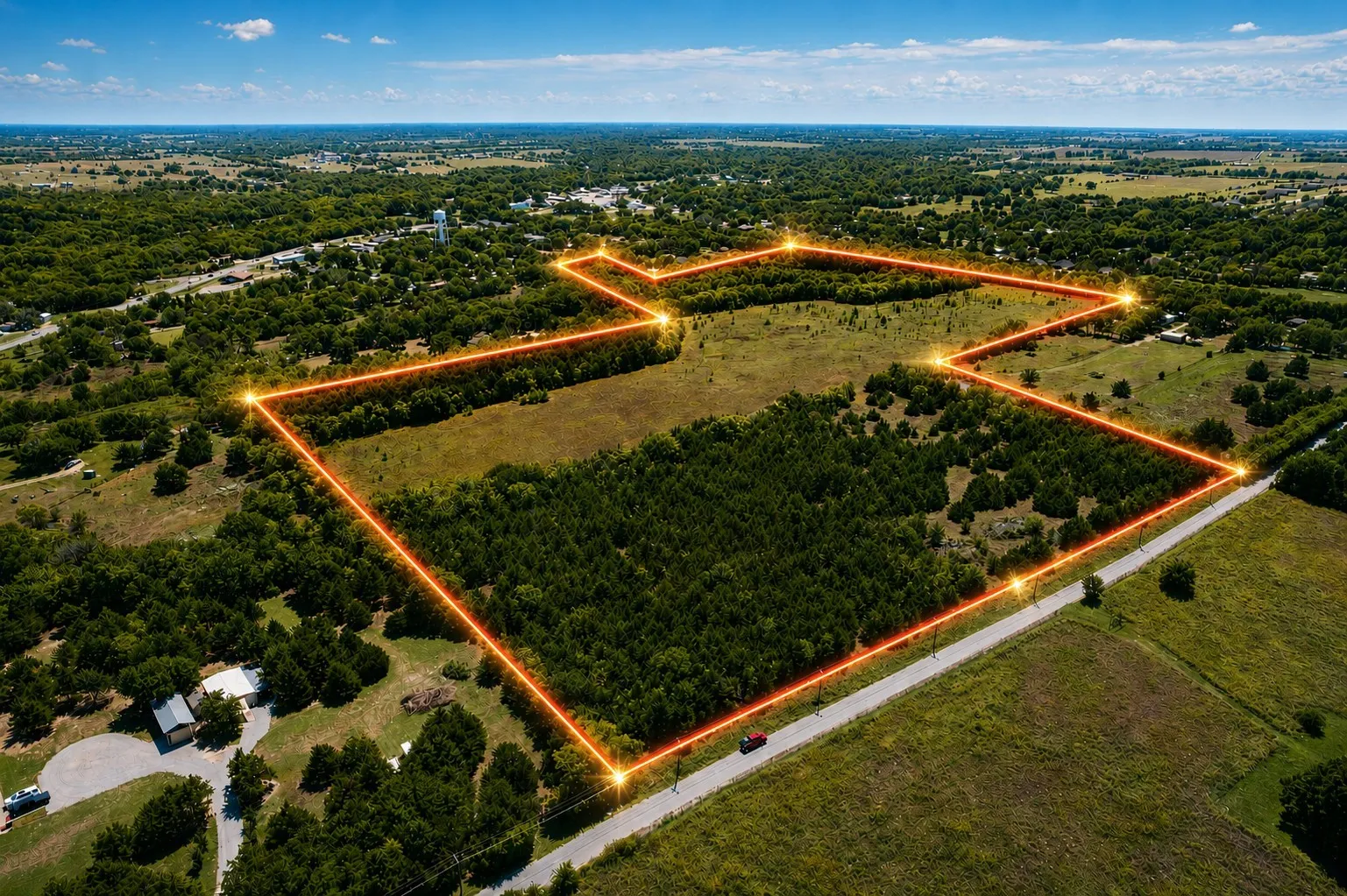 Unimproved Land For Sale in Grayson County , 40 Acres Turner Road, Bells, Texas 75414, 0, 0, Garage spaces, 0 Sqft, built in 0, mls#21299437, Real Estate Agent in Bells, Homes For Sale in Grayson county, Homes For Sale in Bells, Realtor in Bells Texas, Real Estate Brokerage Independent Realty Texas, Luminita Cordes Realtor