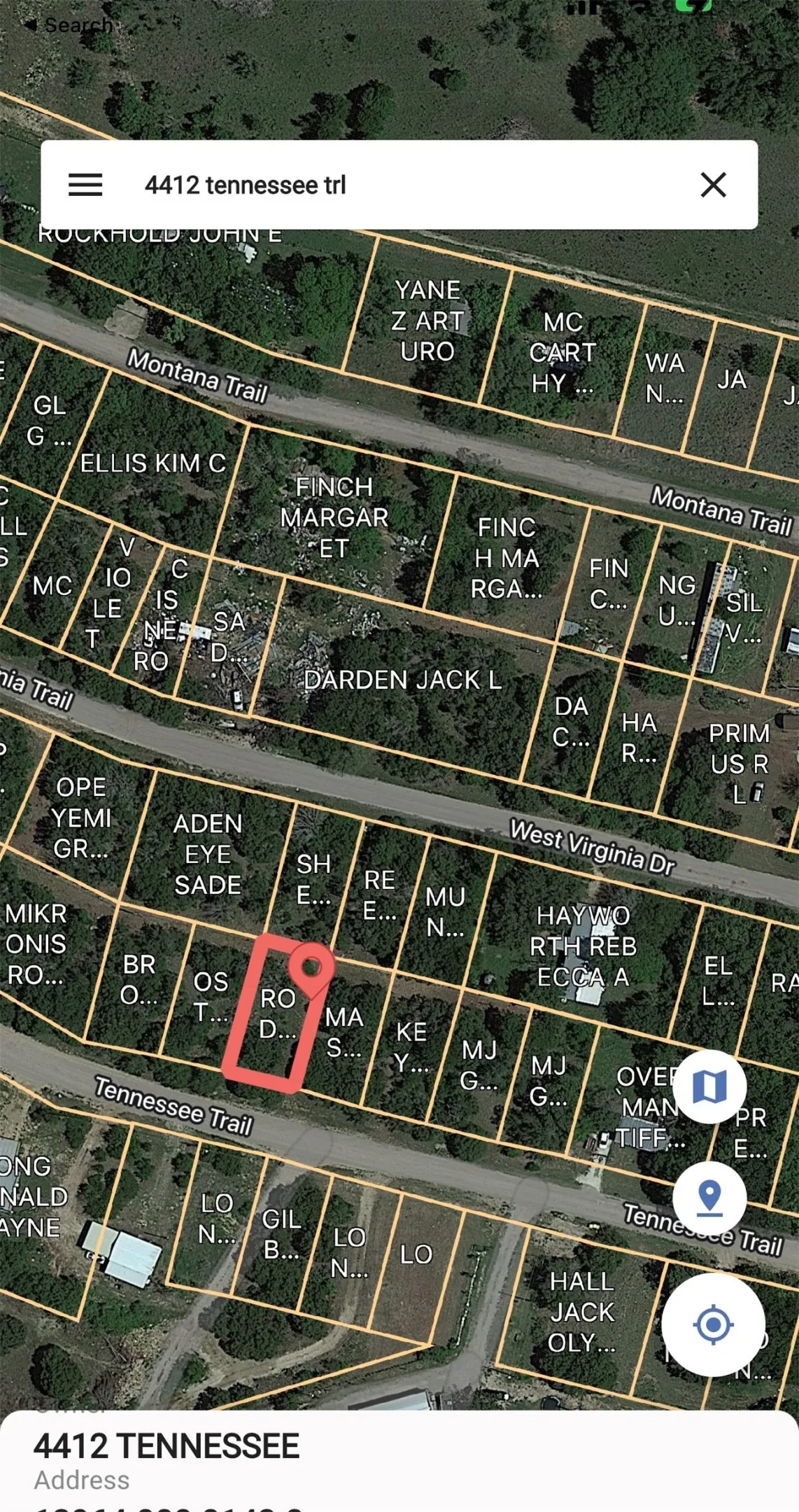 Plat Map. Illustrating property boundaries and owner details for the identified parcel