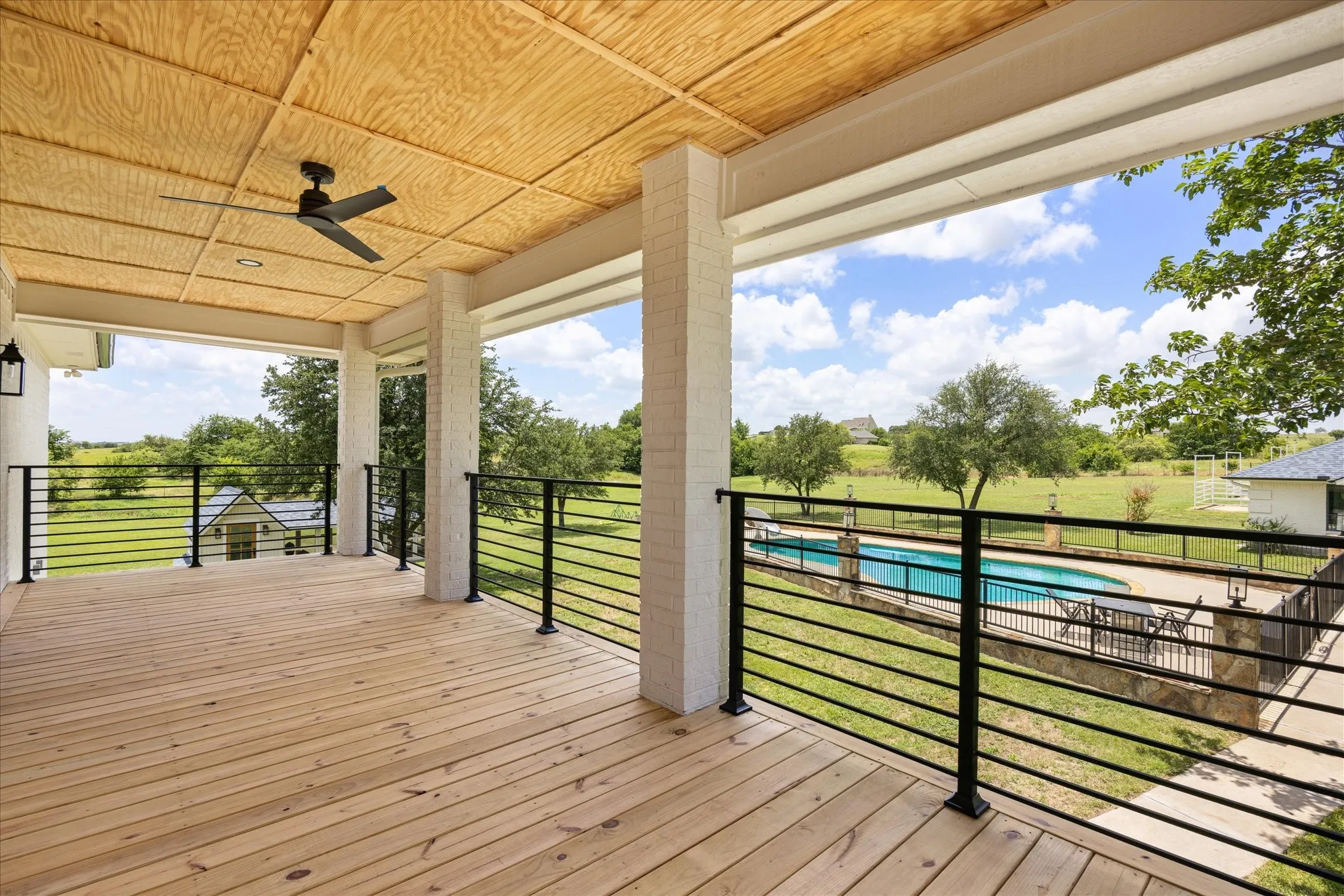Second-Story Deck For Peaceful Relaxing and Enjoyment