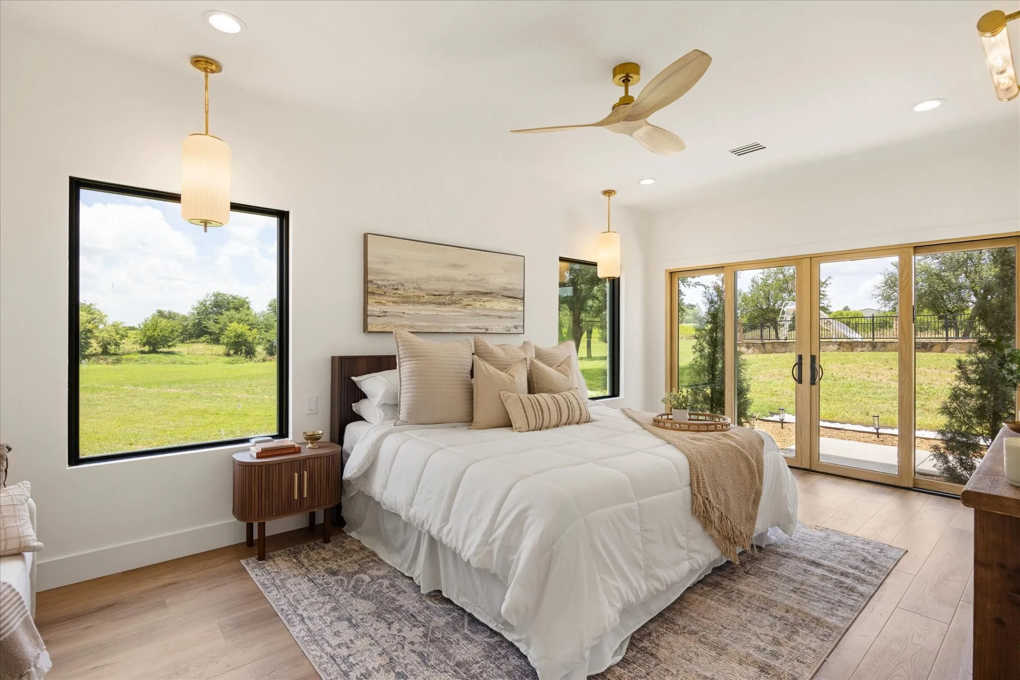 Primary Bedroom Offers Peace and Relaxation with Private Access Outdoors