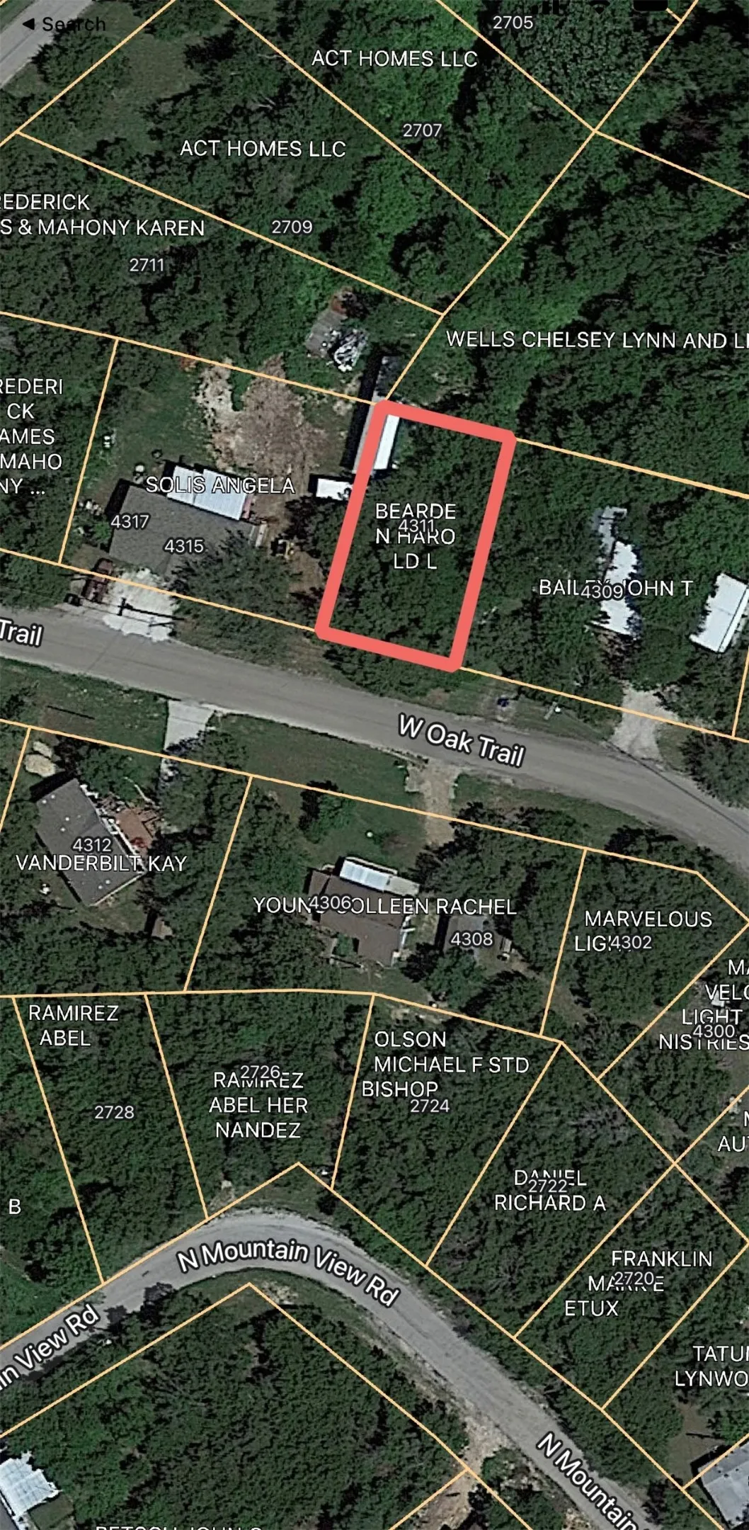 Plat Map. Illustrating property boundaries and ownership details