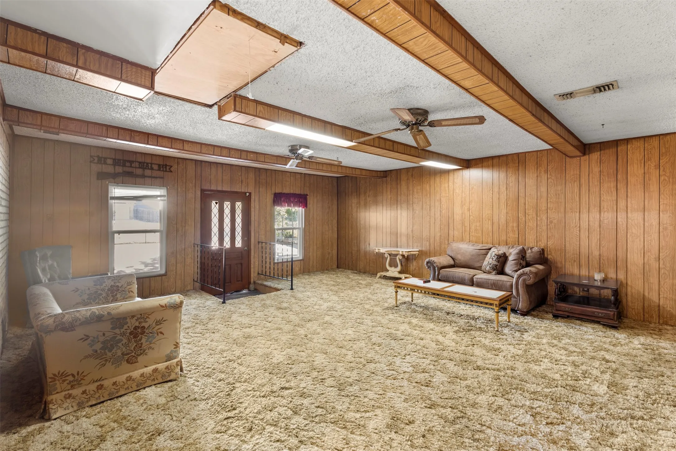 Converted garage makes a great den or man cave!