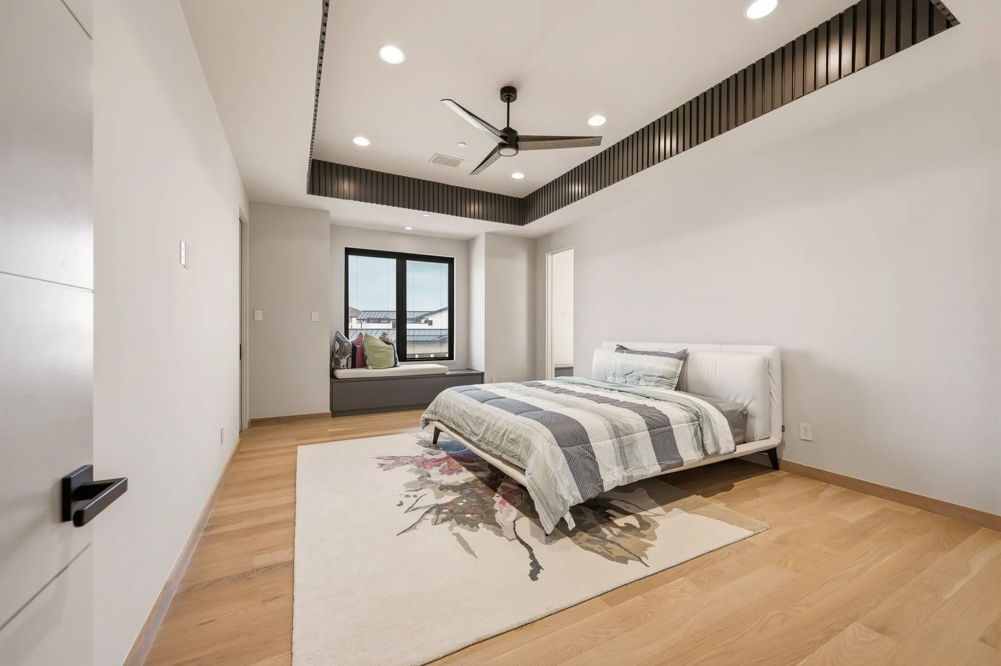 Private bedroom offering comfort and contemporary style.