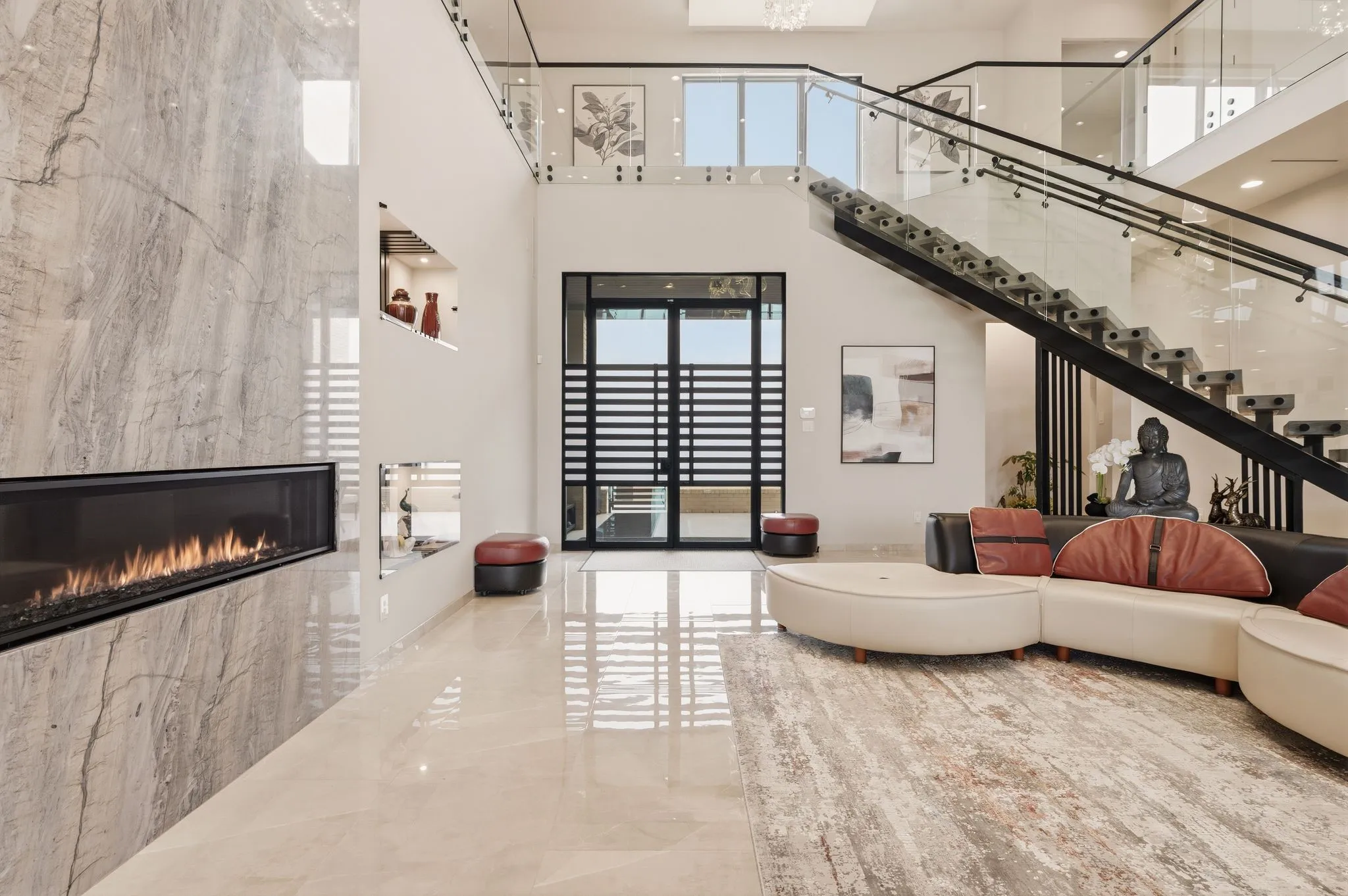 Expansive living space filled with natural light and elevated modern finishes.