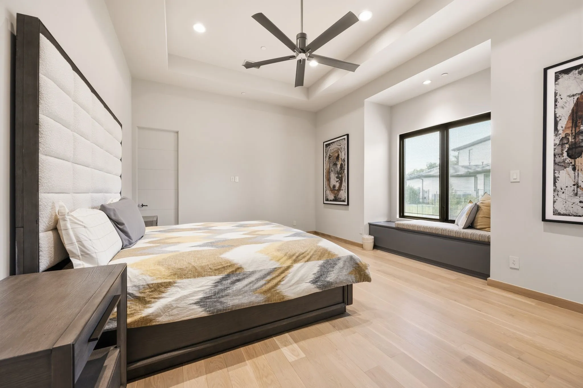 Private bedroom retreat with abundant natural ligh.