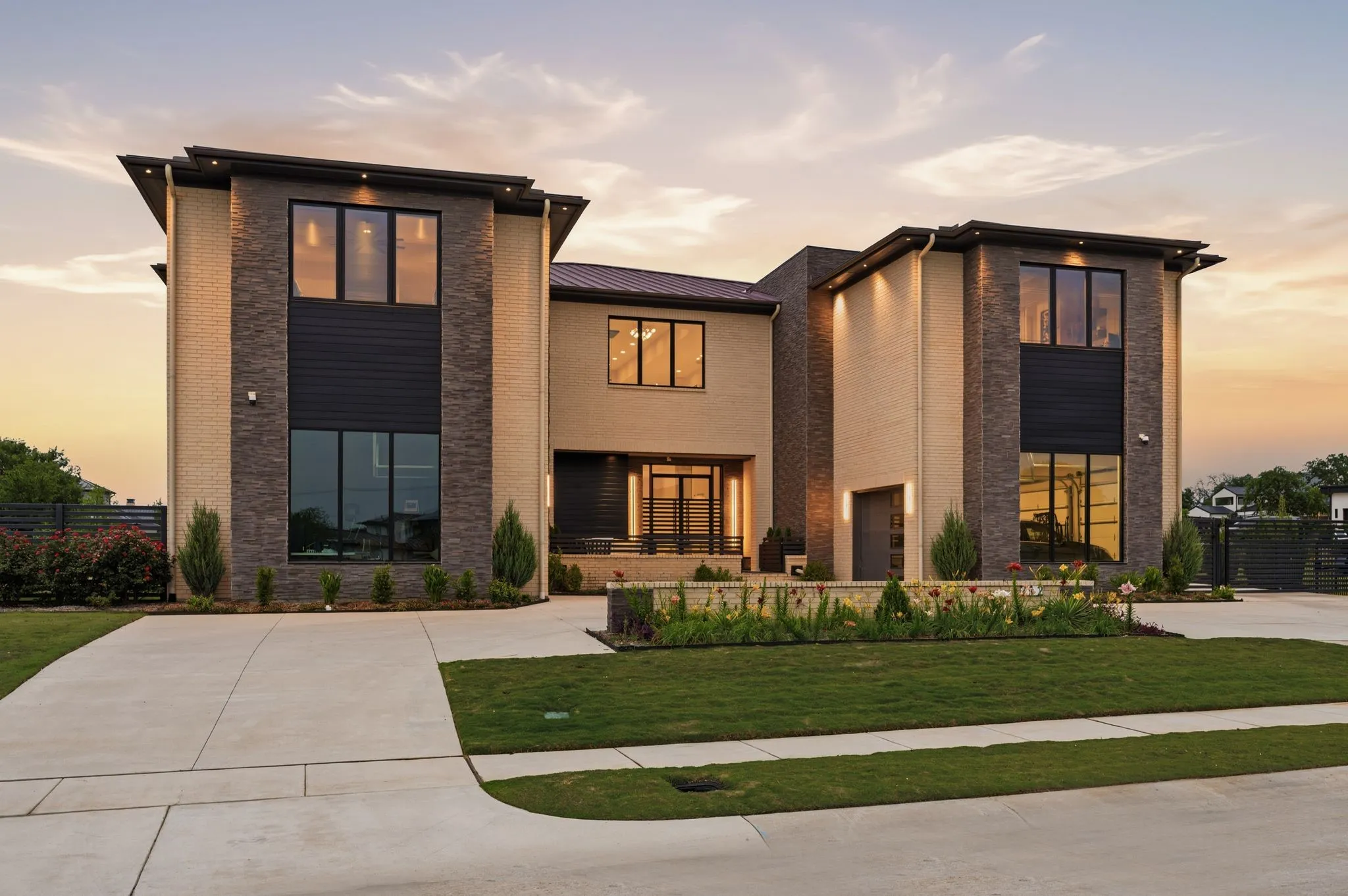 Striking elevation with clean architectural lines.