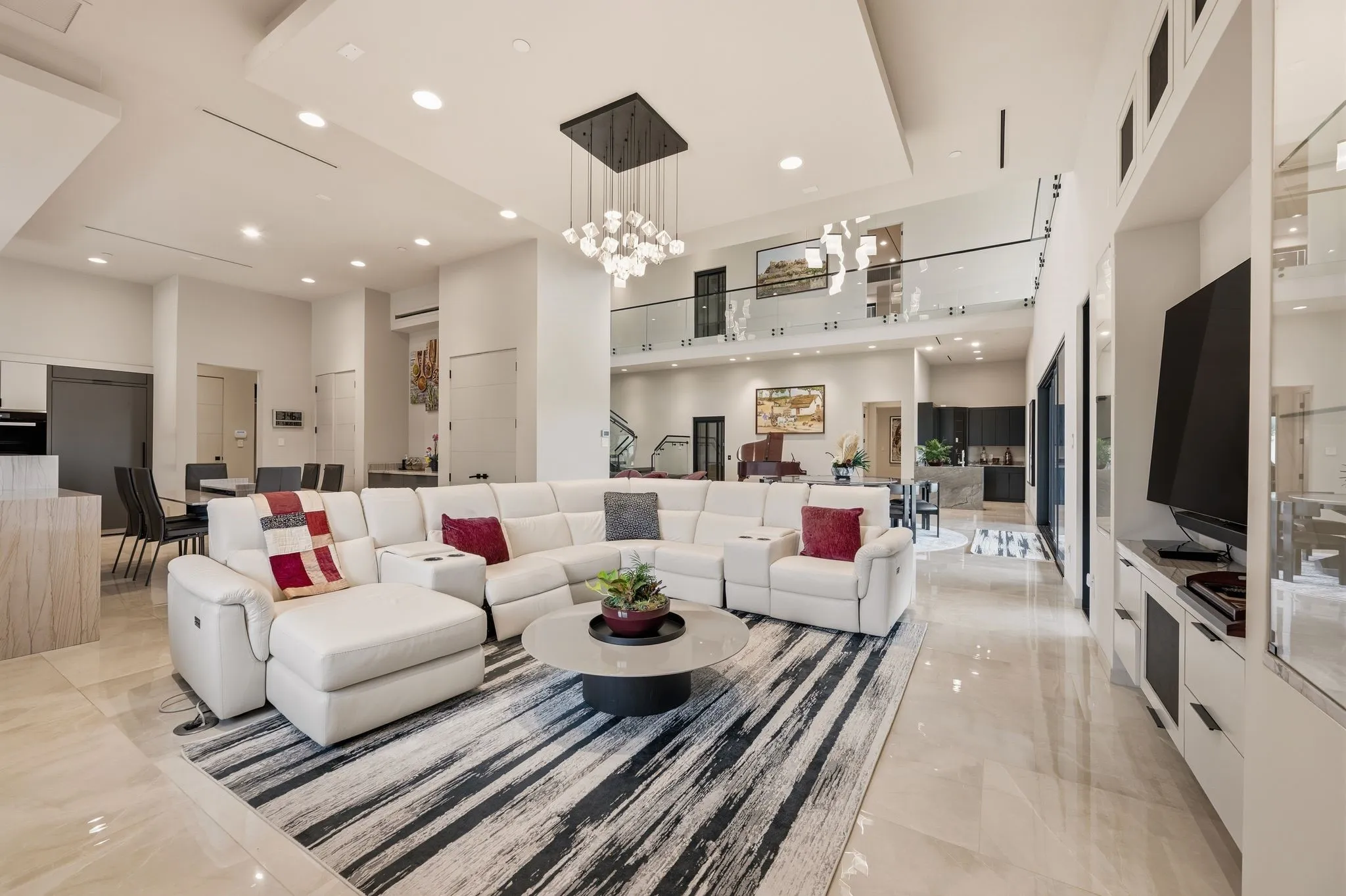 Open concept living area.