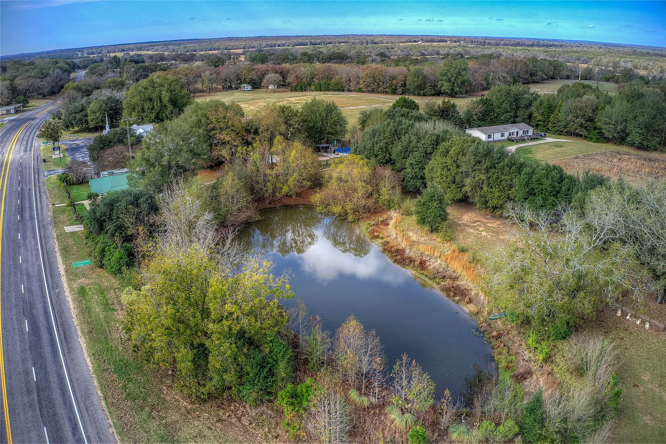 POND, property next to HWY 80