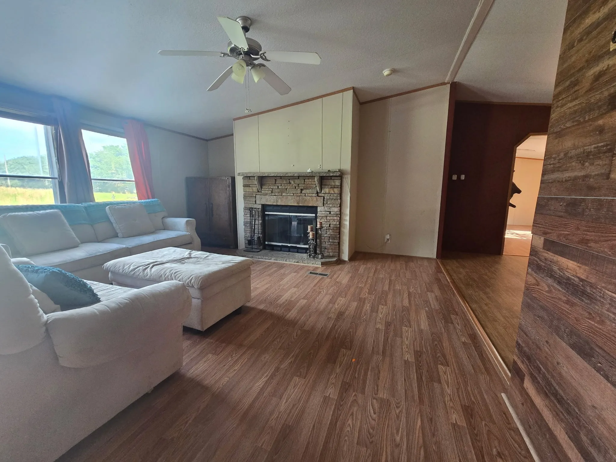 One of two living areas