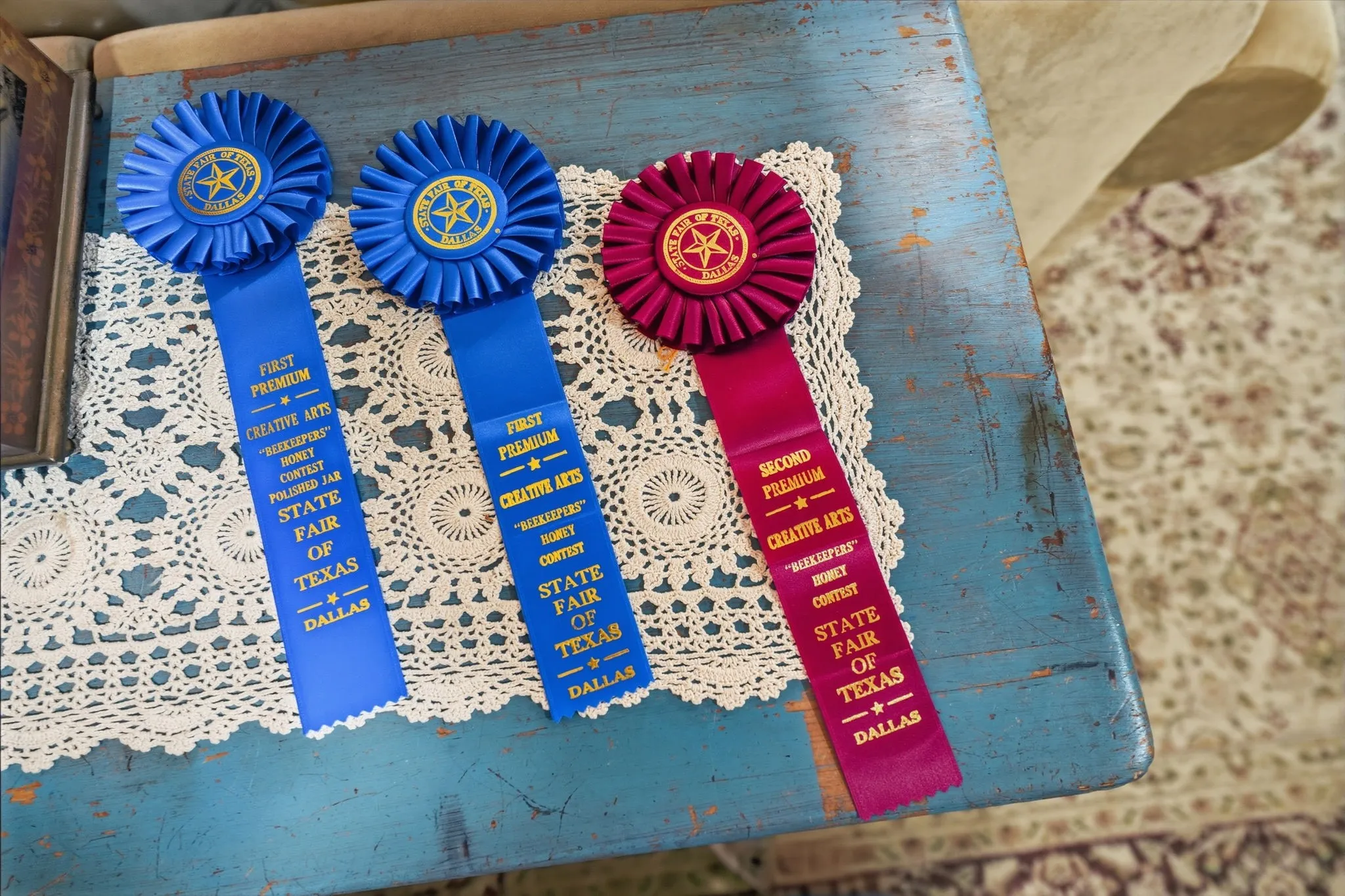 Texas State Fair Honey Champions 3 times!