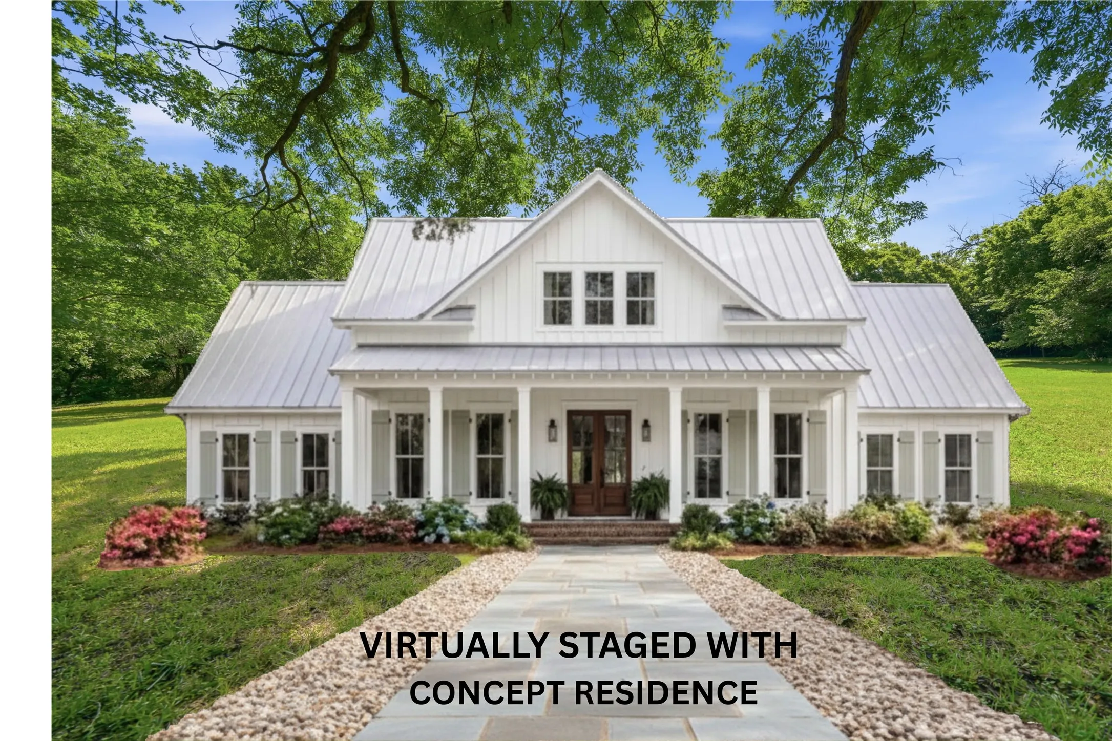 Virtual Home on Build site for Conceptual rendering