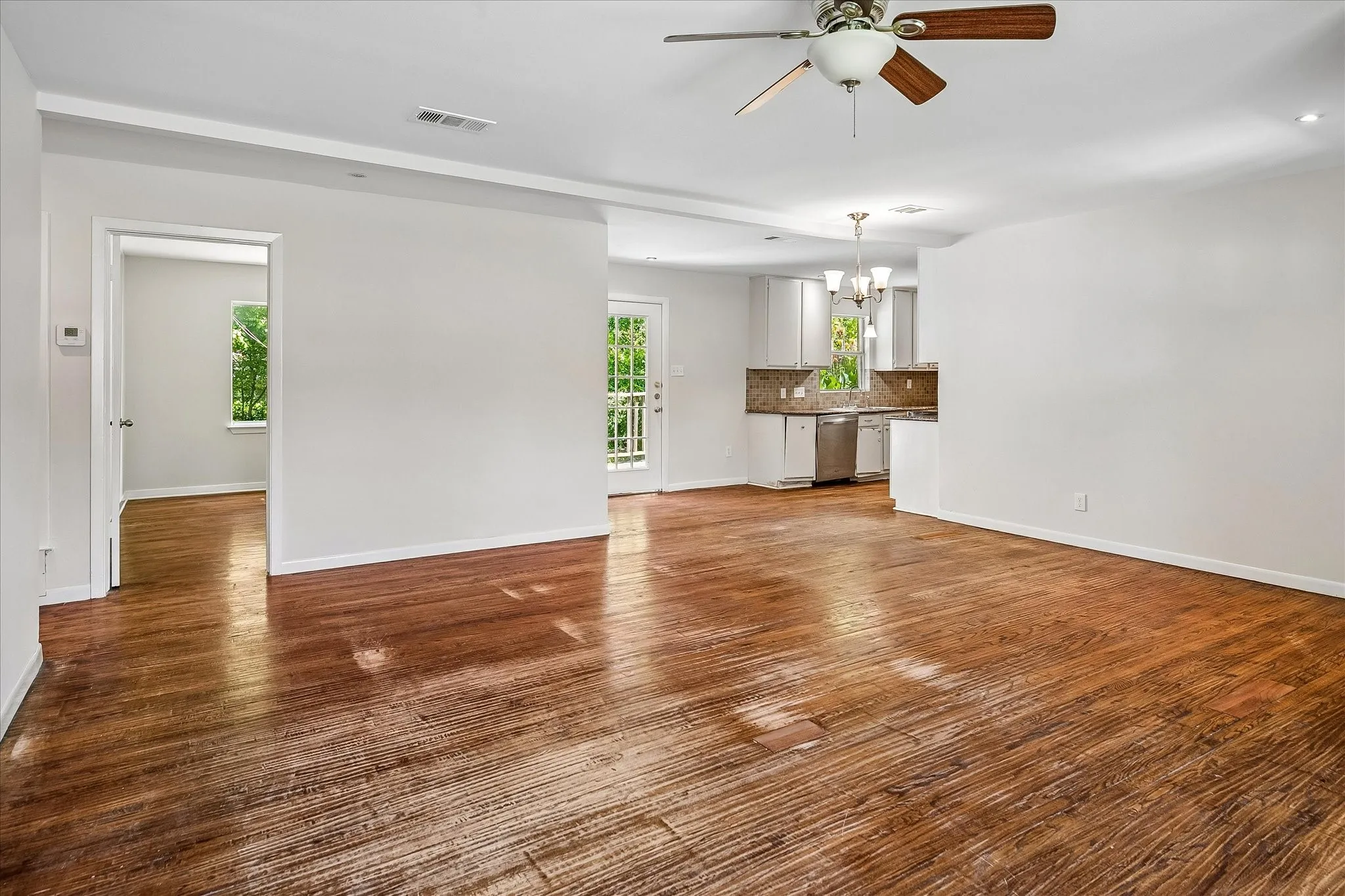 Open living and dining floorplan