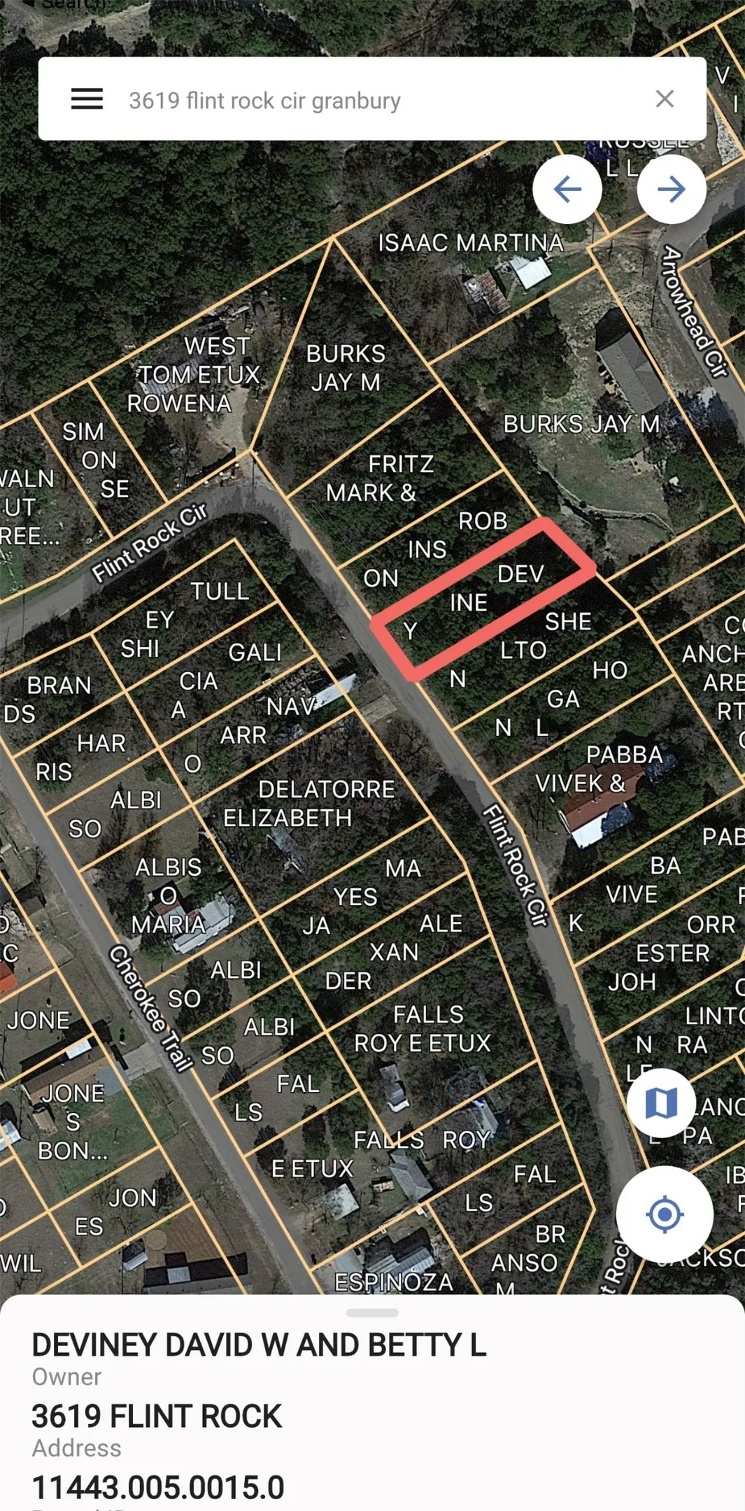 Property Parcel Map. Displaying individual property boundaries and ownership information for the property