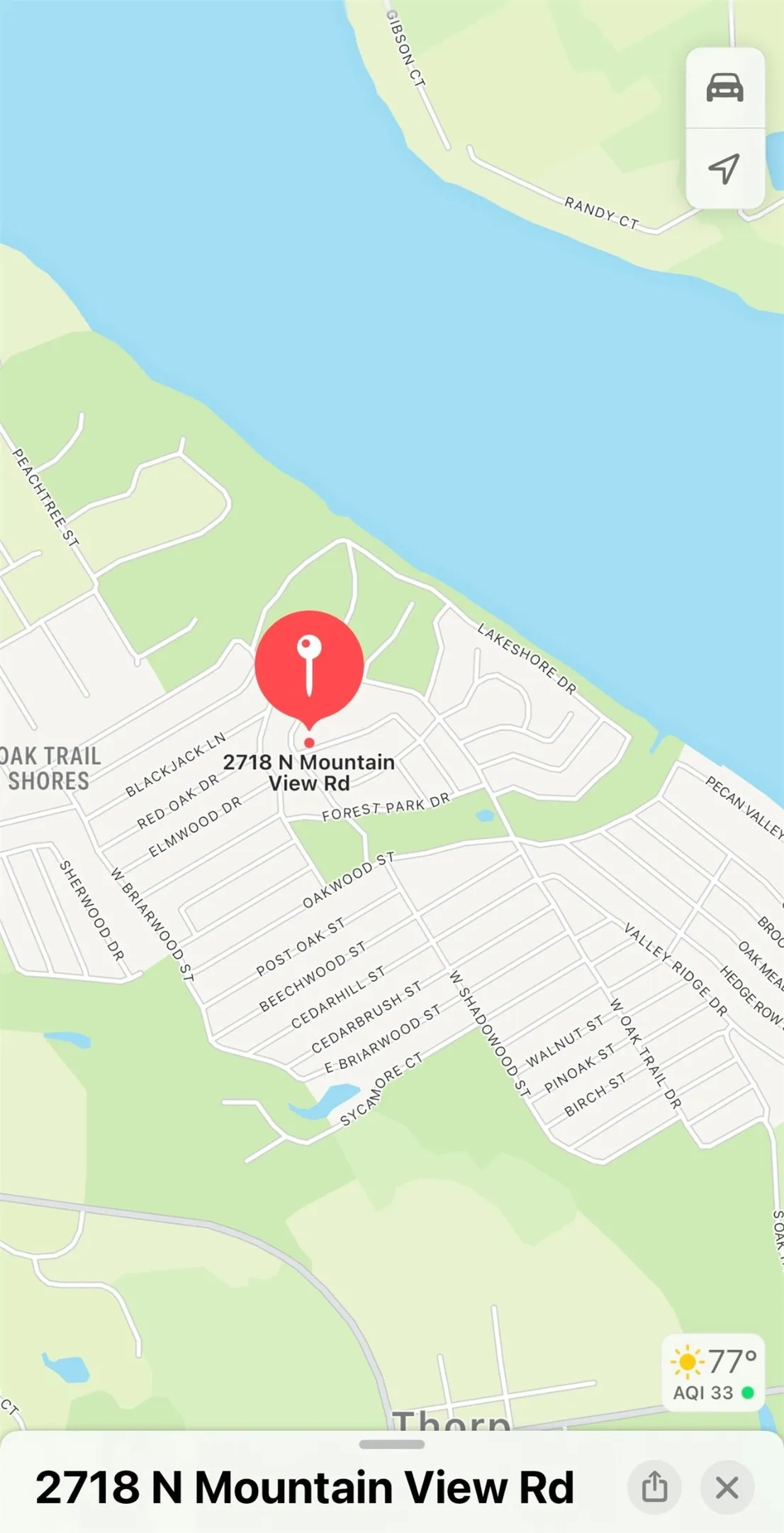 Property Location Map. Displaying the geographic coordinates and surrounding street layout for the property