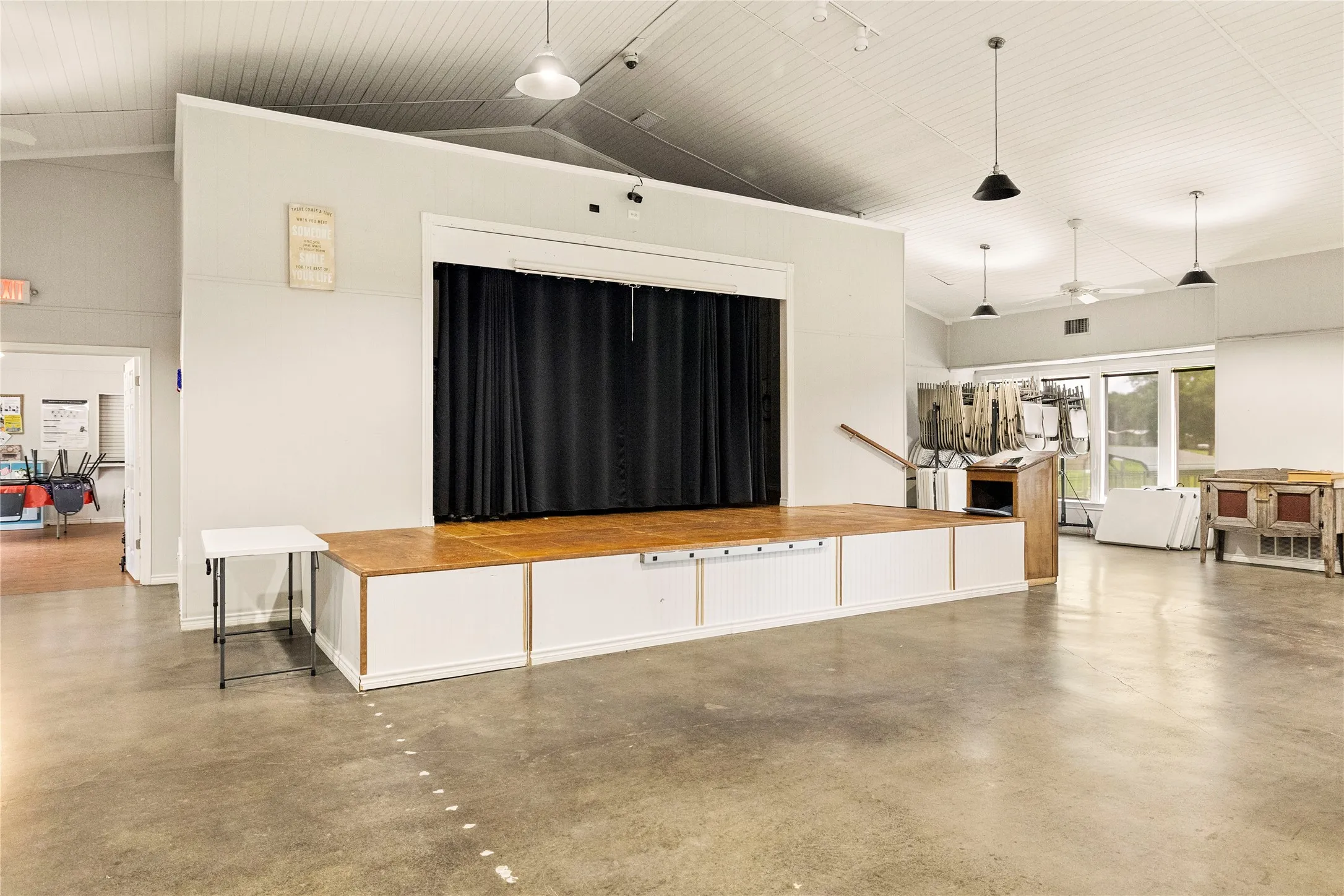 Stage in club house