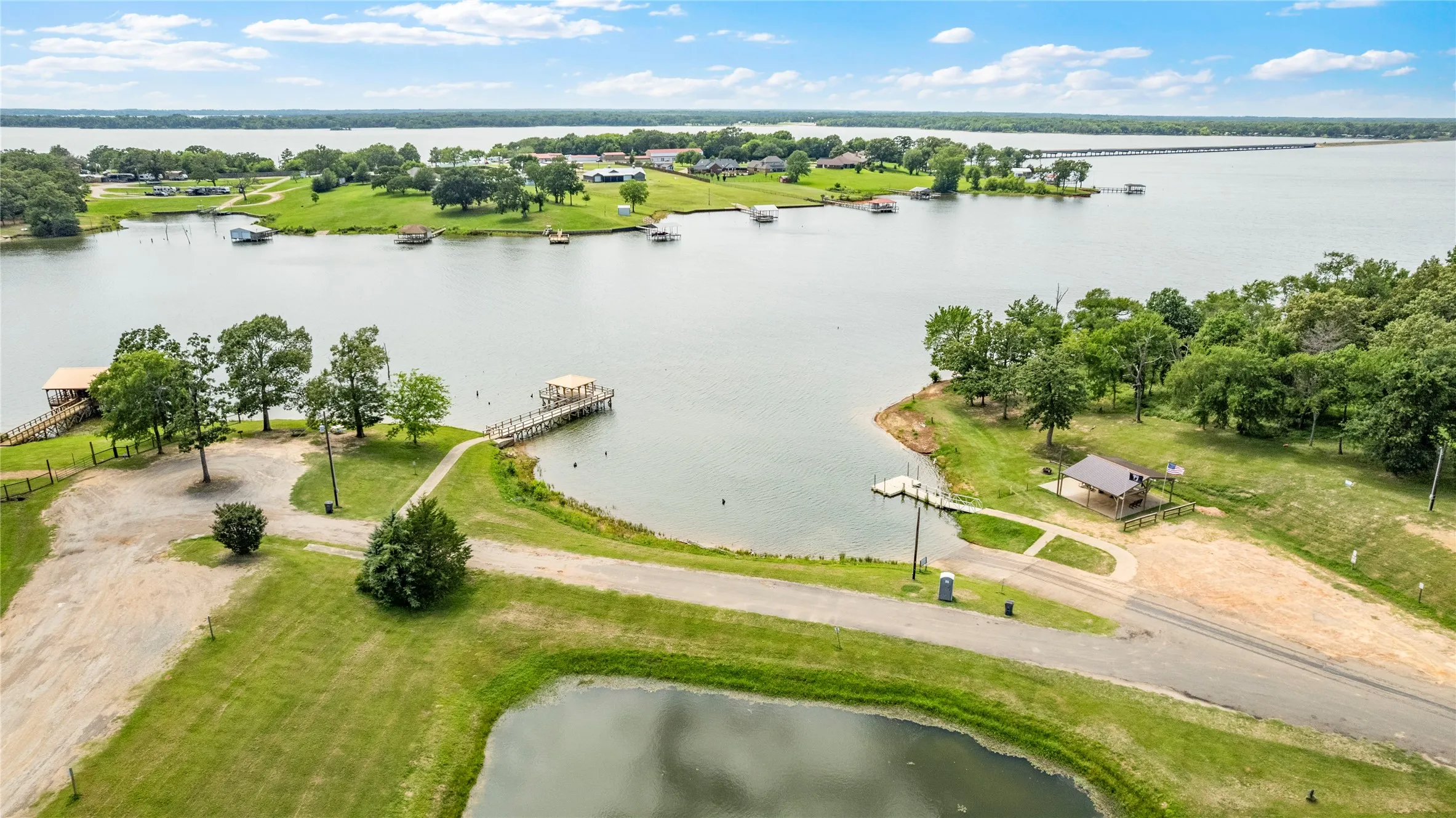 Lake Fork boat ramp and piers