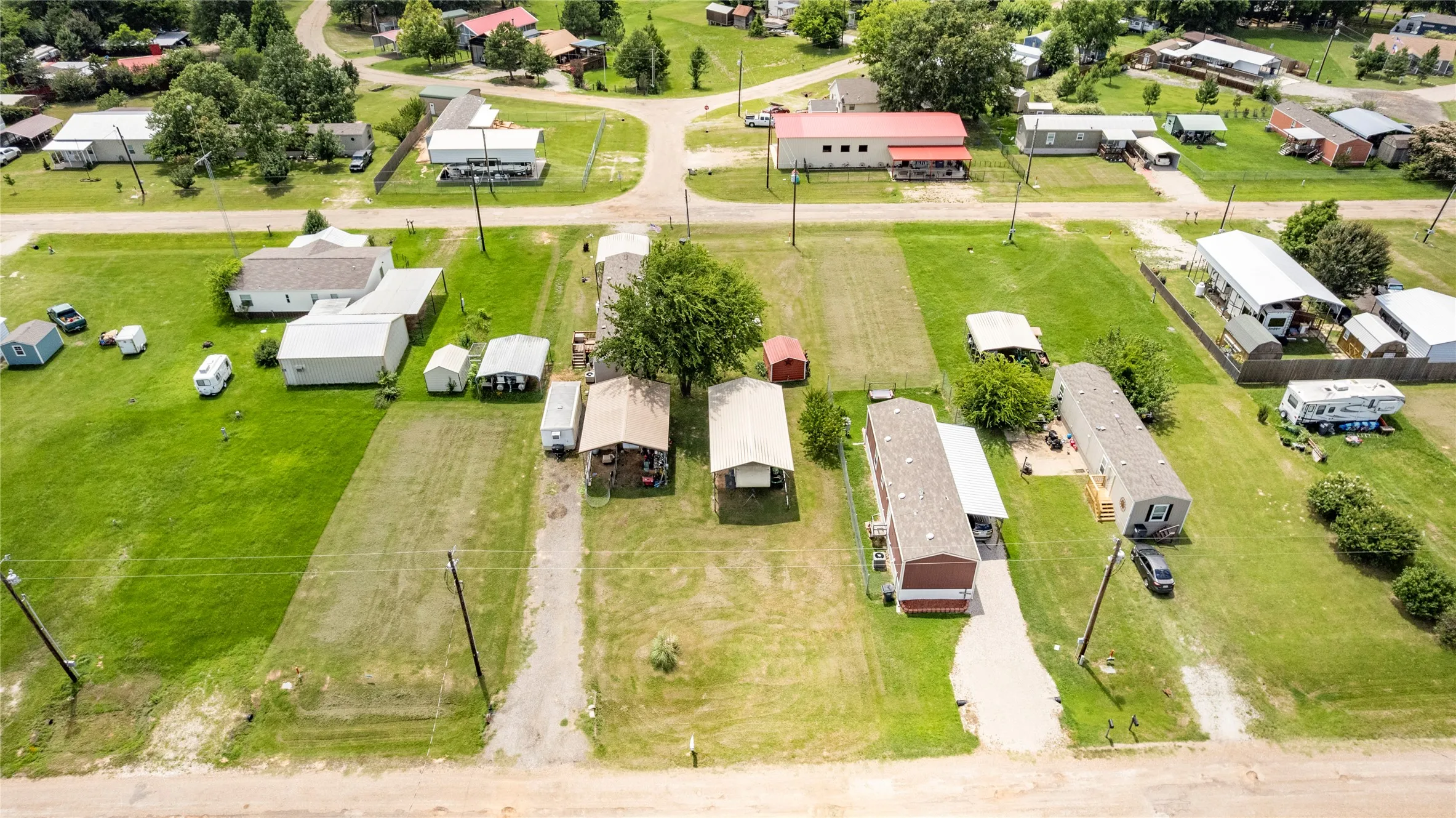 View of all 4 lots -2 accessed from Mohican and 2 accessed from Kiowa