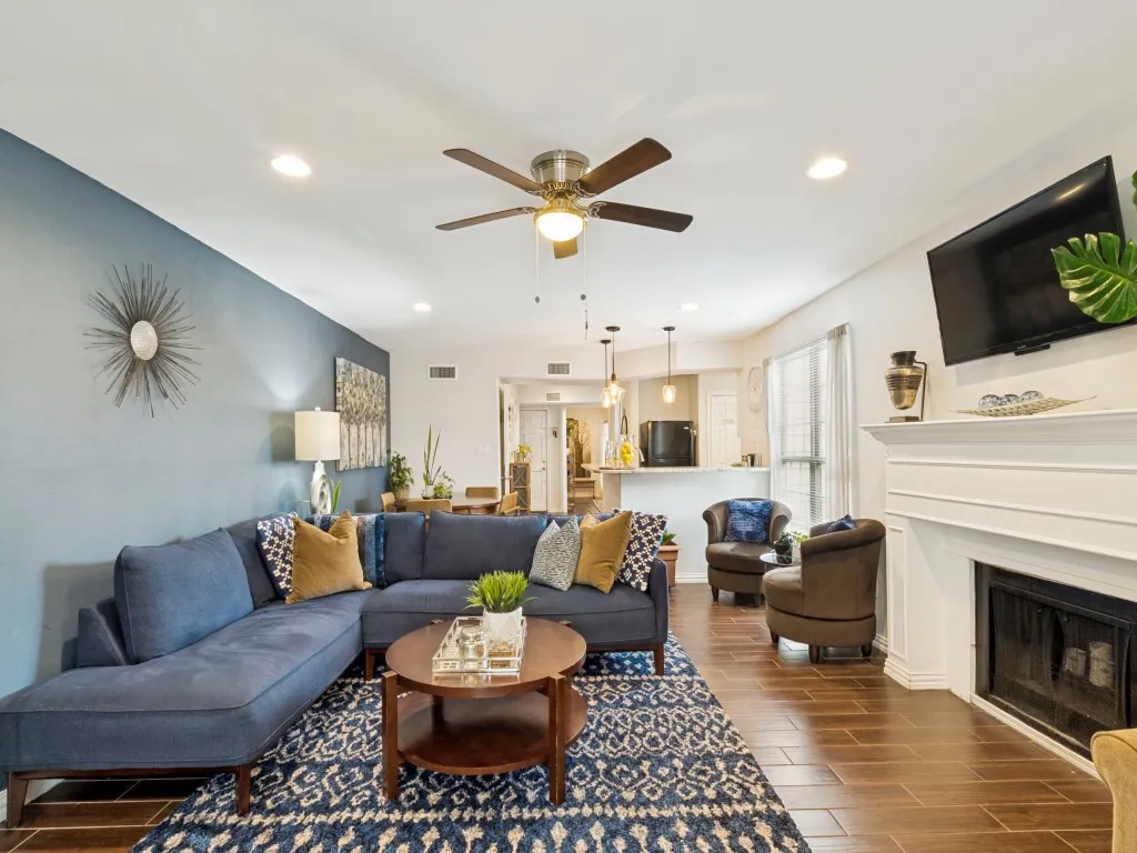 Warm, inviting living area perfect for relaxation and comfort.