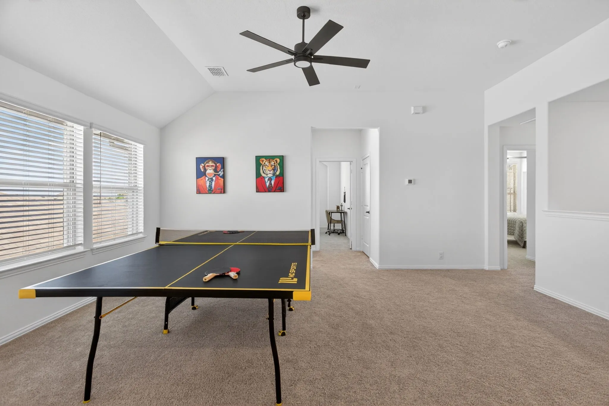 Upstairs we start with a spacious loft area - perfect for a play space.
