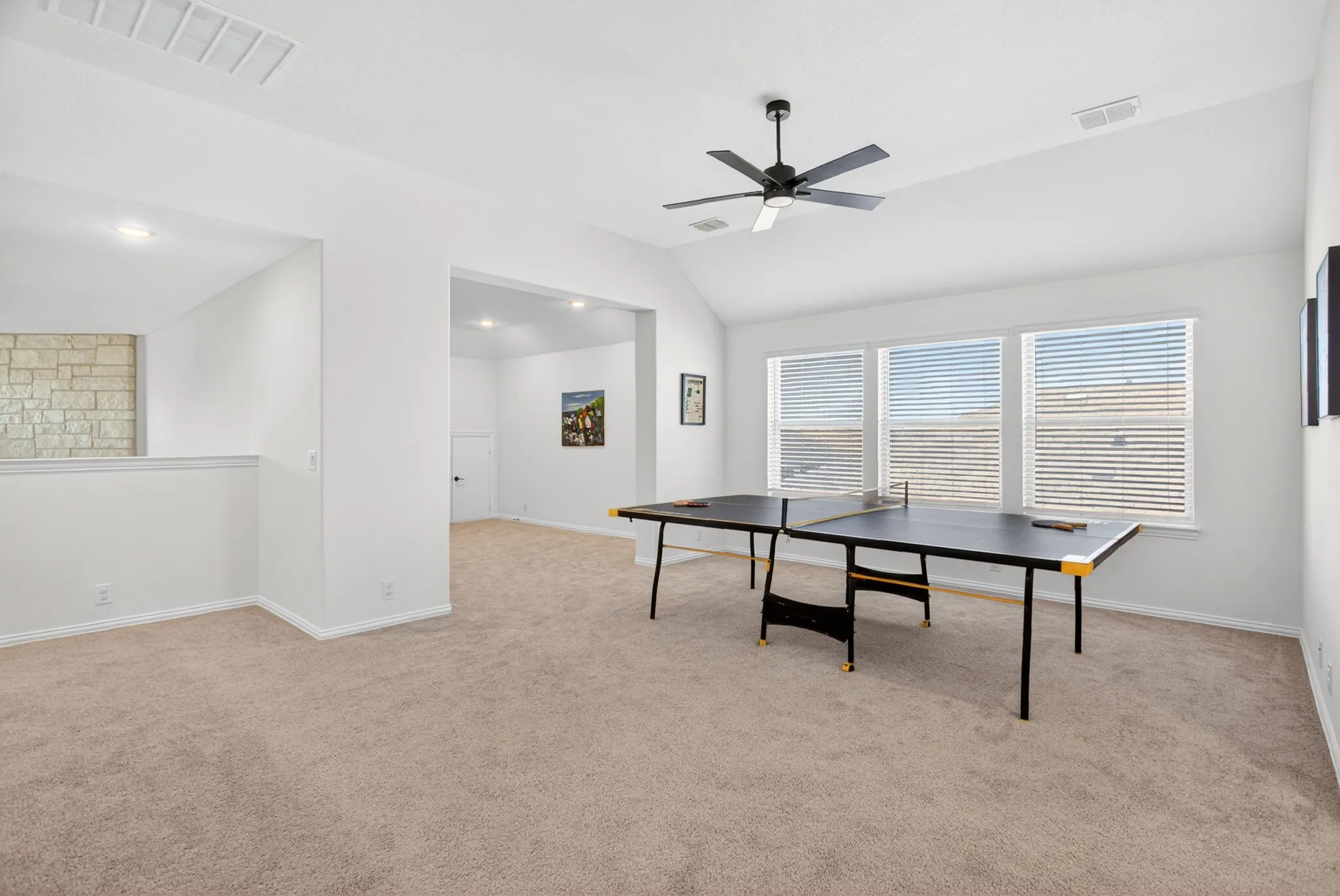 Another view so you can get a real sense of the scale of this room. SO MUCH potential! What's around the corner?