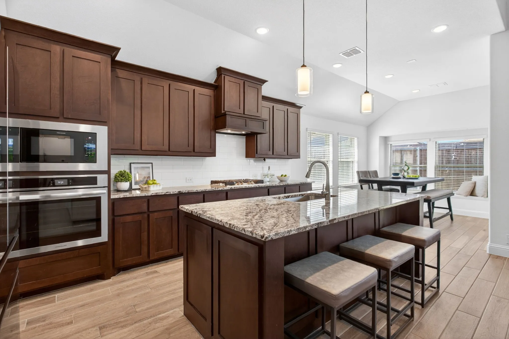 Immaculate condition and classic finishes; this kitchen is truly turnkey.