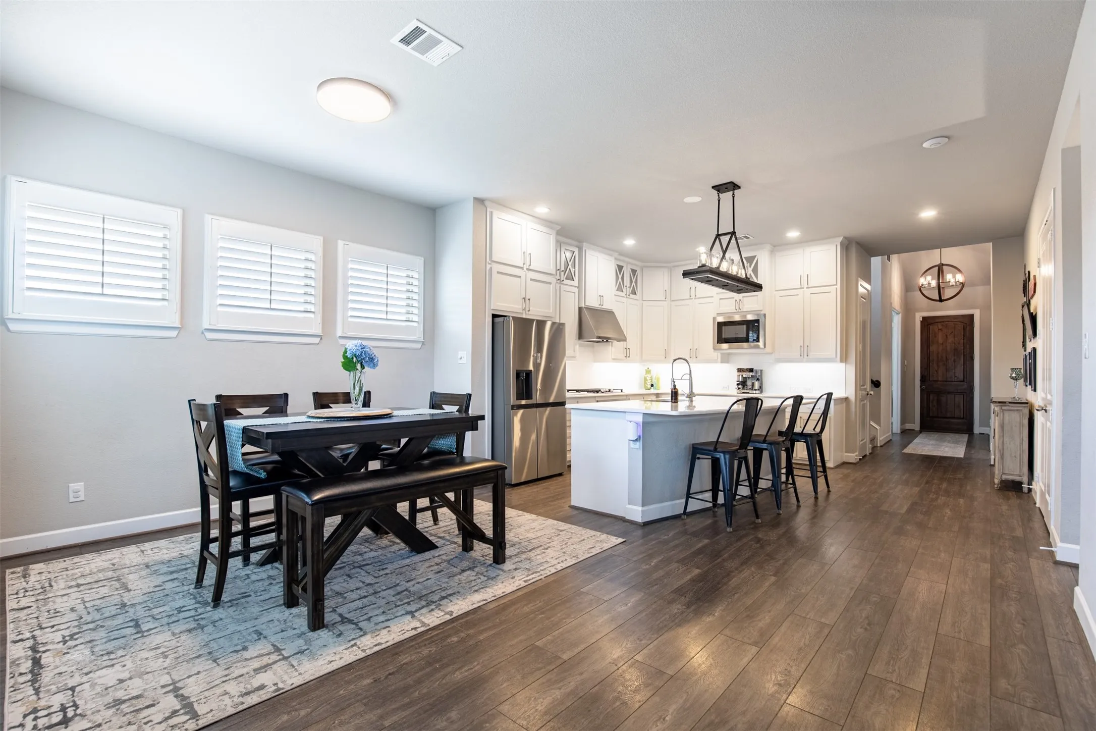 Open concept living.