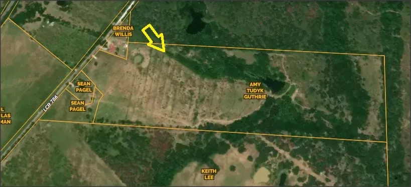 Property Parcel Map. Depicting property boundaries