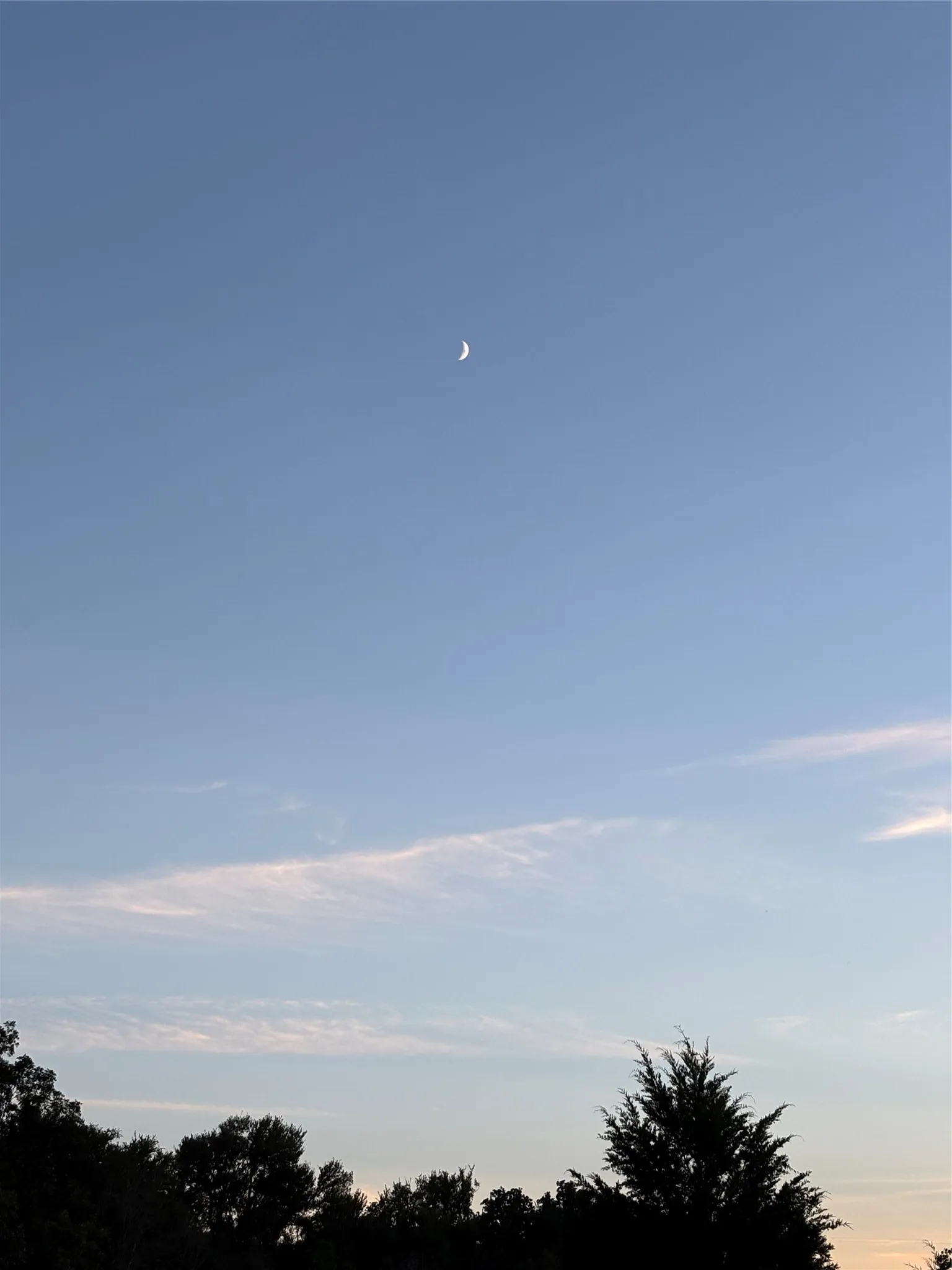 Clear Sky with moon