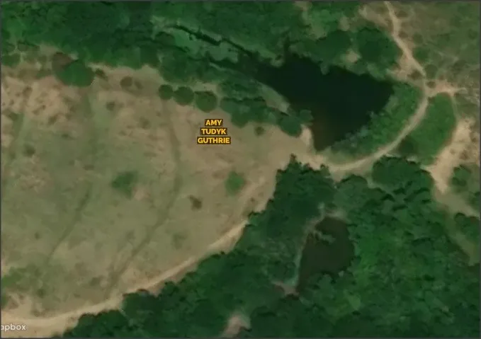 Aerial showing ponds in middle of property