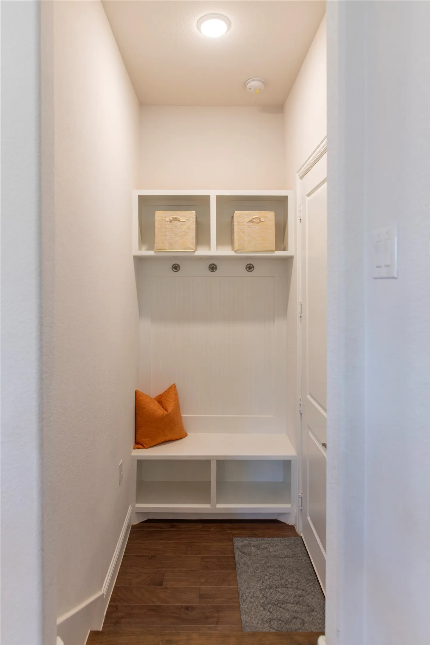 Mud Room at garage entry
