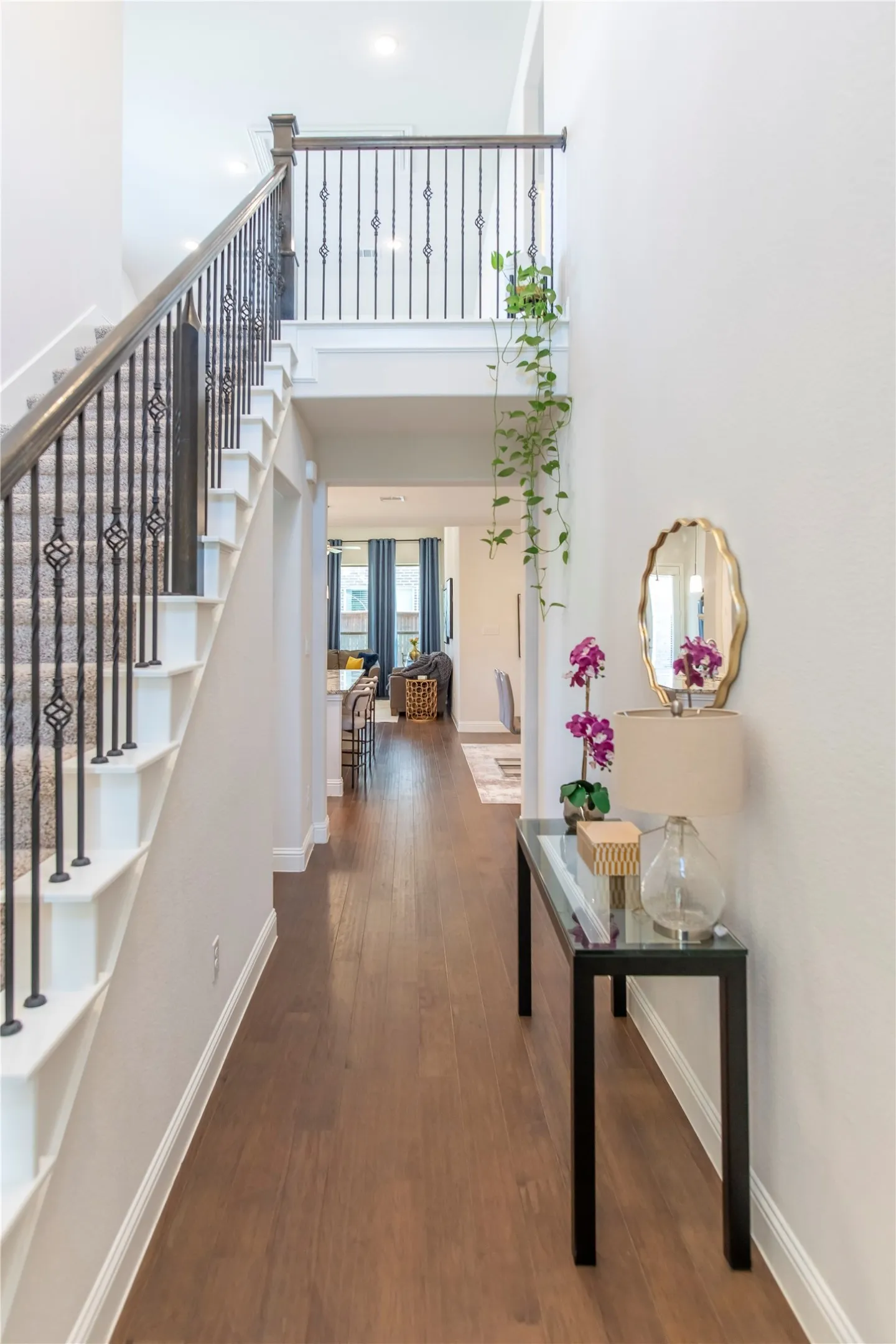 Interior entry soaring ceilings
