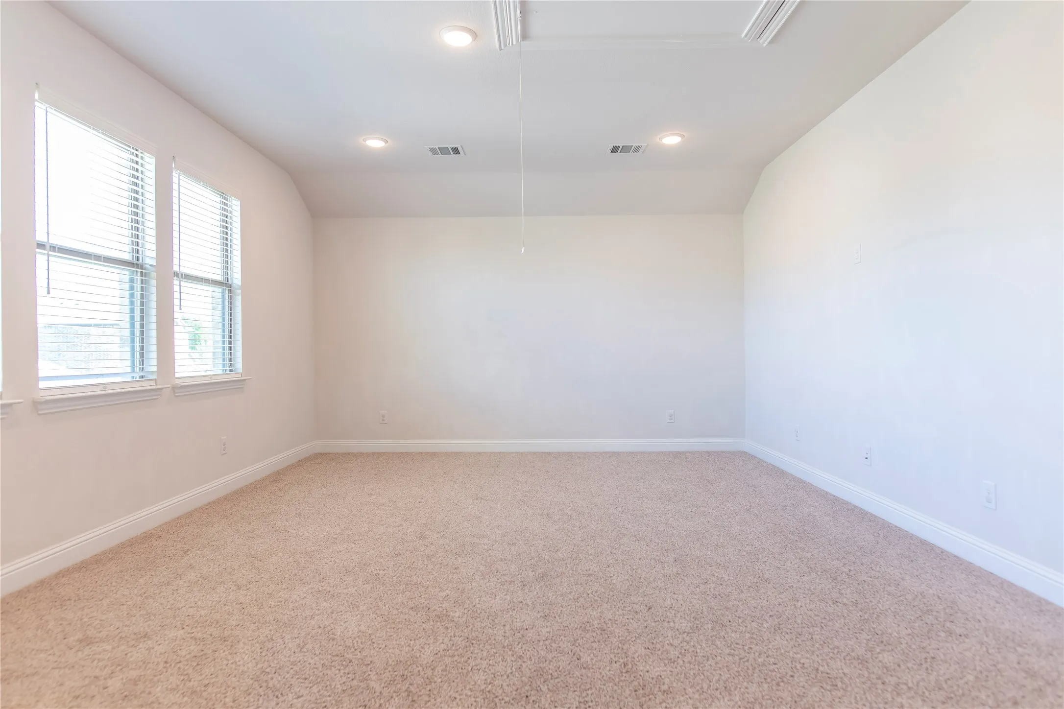 unstaged loft area