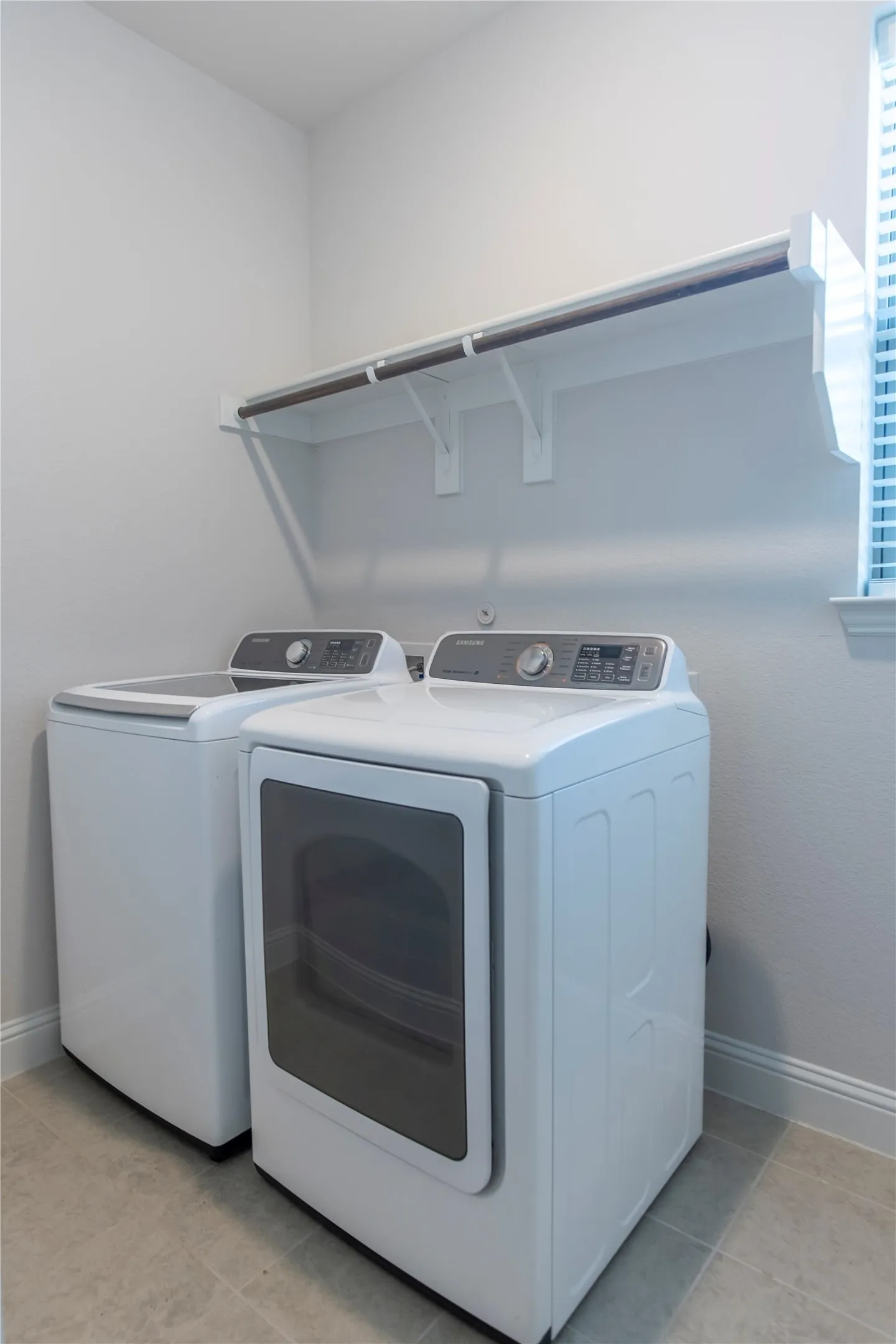 spacious laundry room with room for fridge or deep freezer