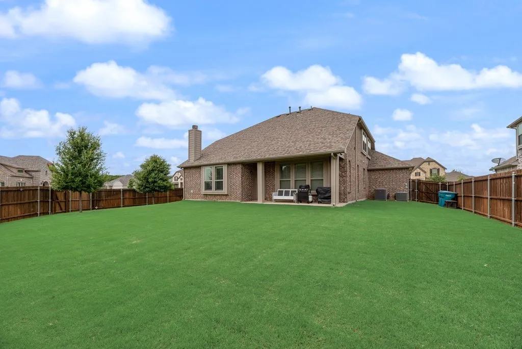 The Fencing was extended at the time of the build - the have full height fencing all Sides, and extended fencing. The home has 2 Carrier HVAC units with Programable Thermostats. Central Air Electric - Heat is Gas Units in Attic - Floored Space to access and Light