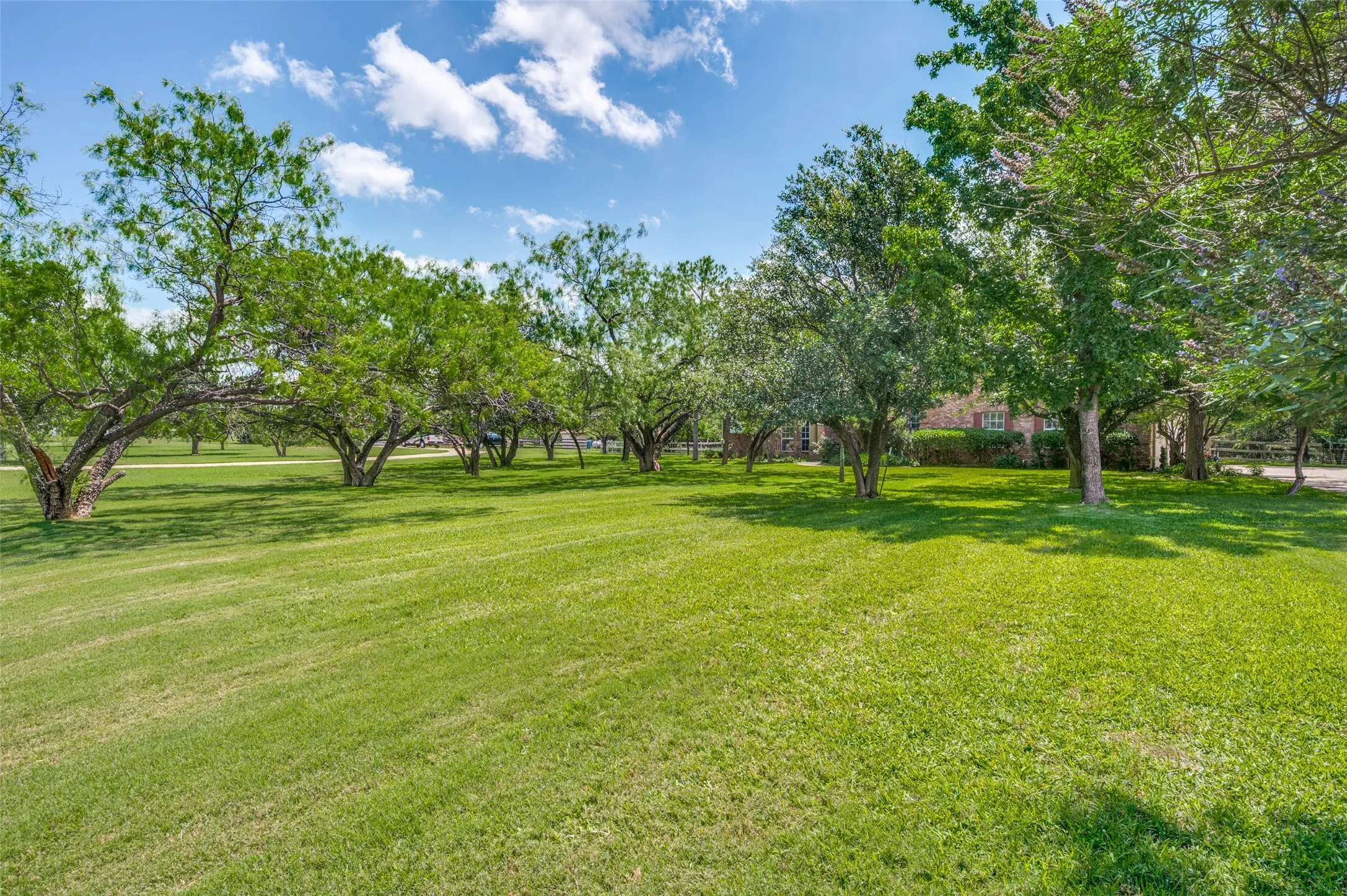 This view is from the front of the home